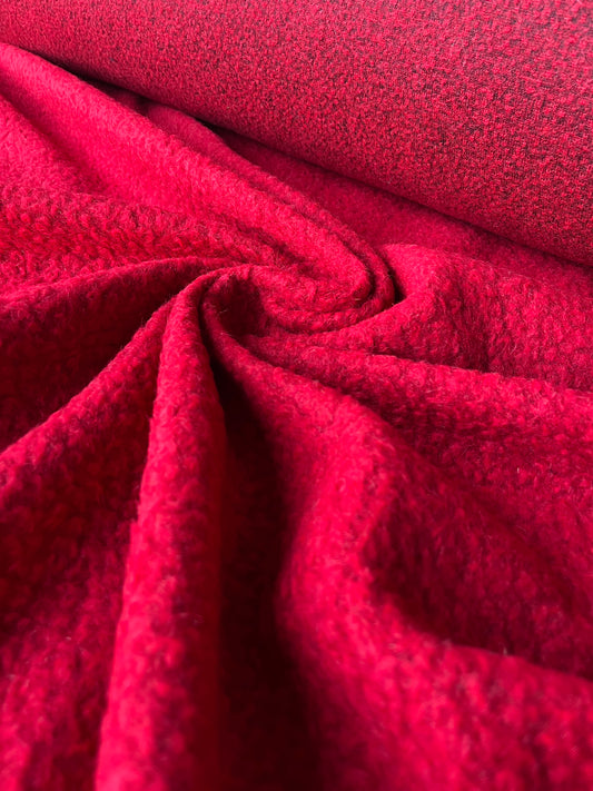 LISA 030 boiled wool bouclette red
