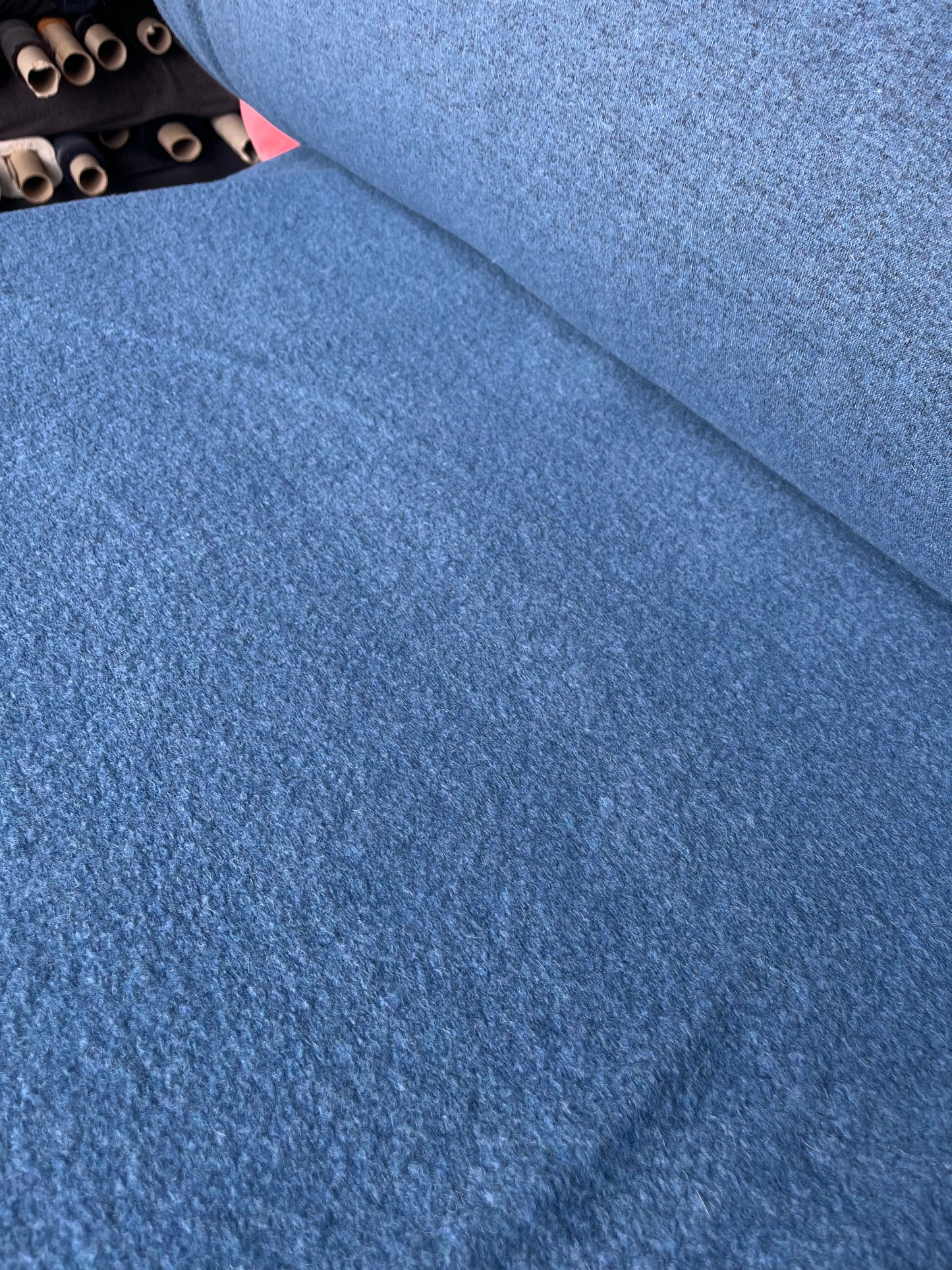 LISA 057 heavy boiled wool blue