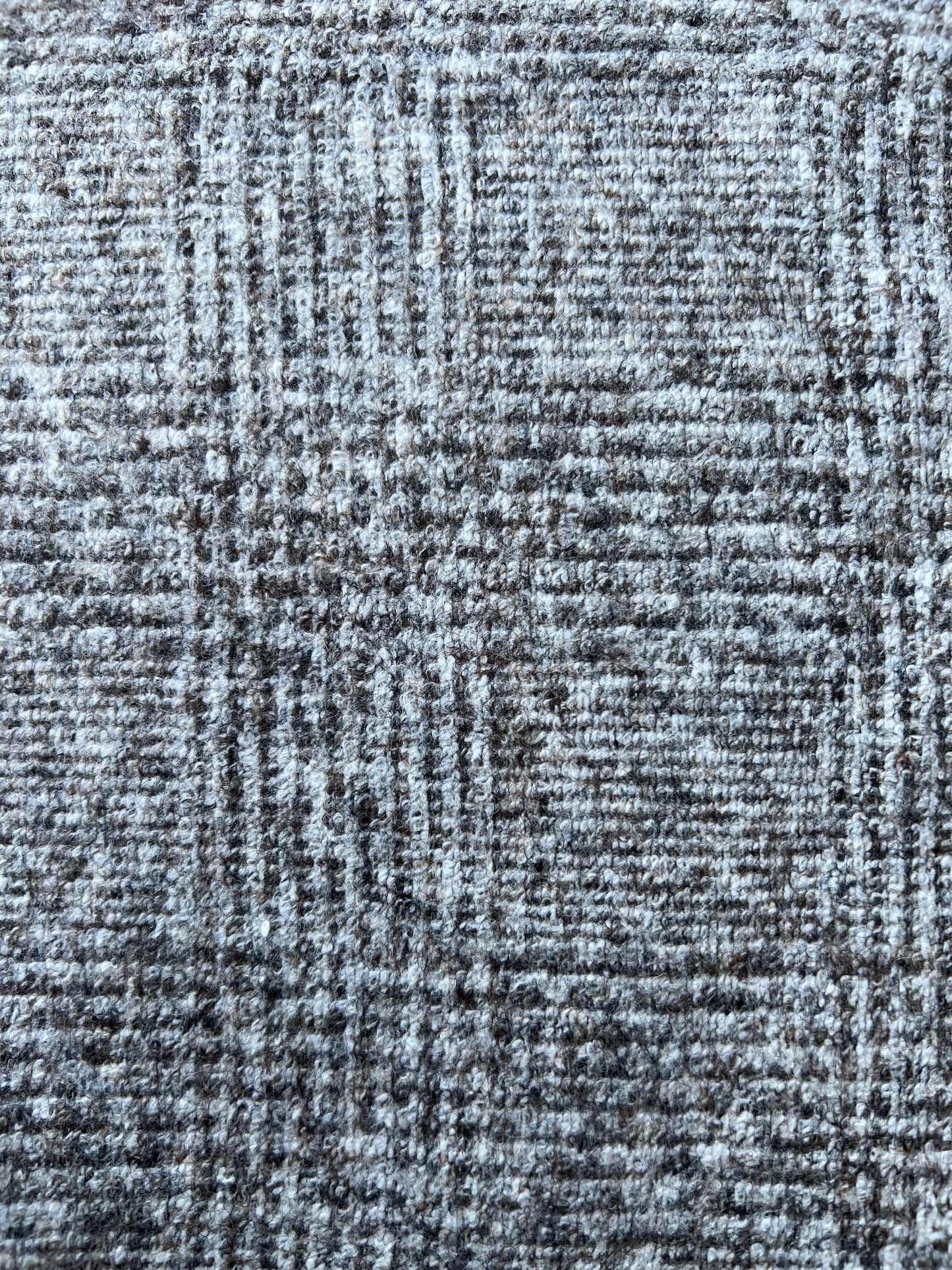 Gustave 009 wool check double face beige/brown