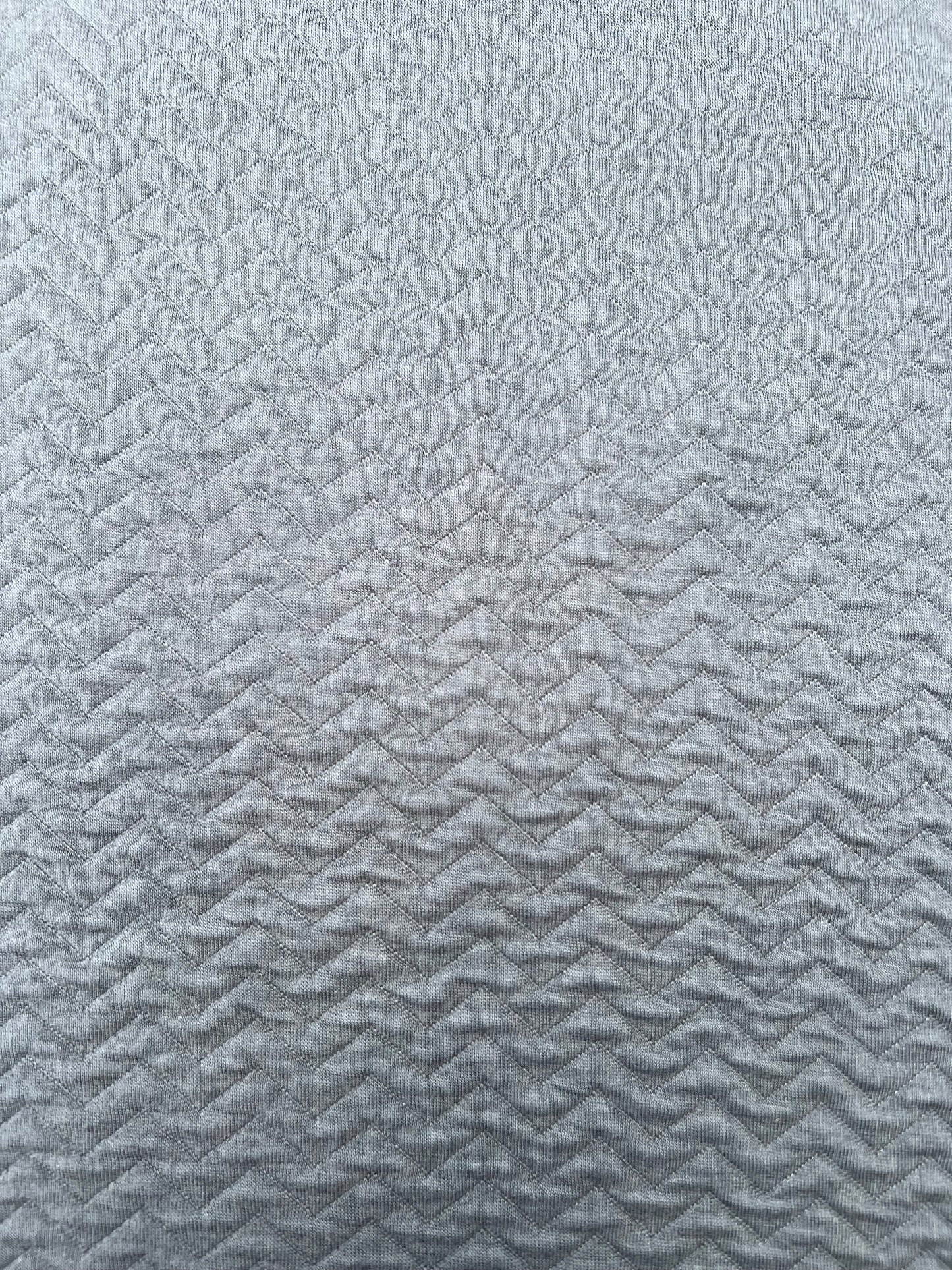 Fiona 025 jersey cotton matelassé double face gris taupe / khaky