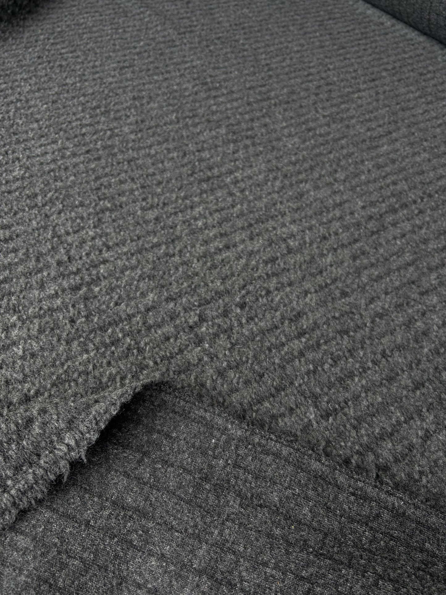 LISA 062 grey/black striped heavy boiled wool m