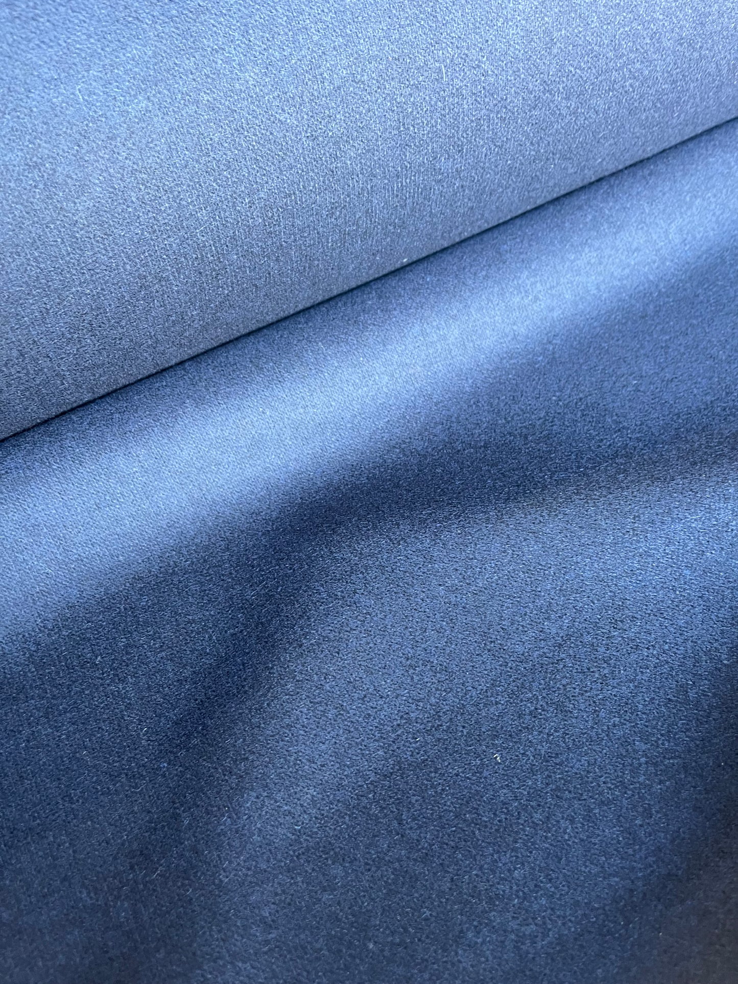 LISA 017 boiled wool coat fabric navy