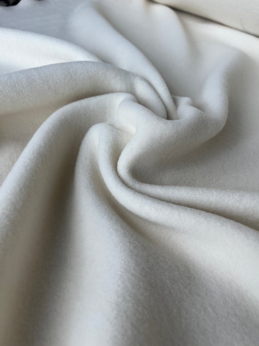 LISA 044 ecru heavy boiled wool fleece feeling