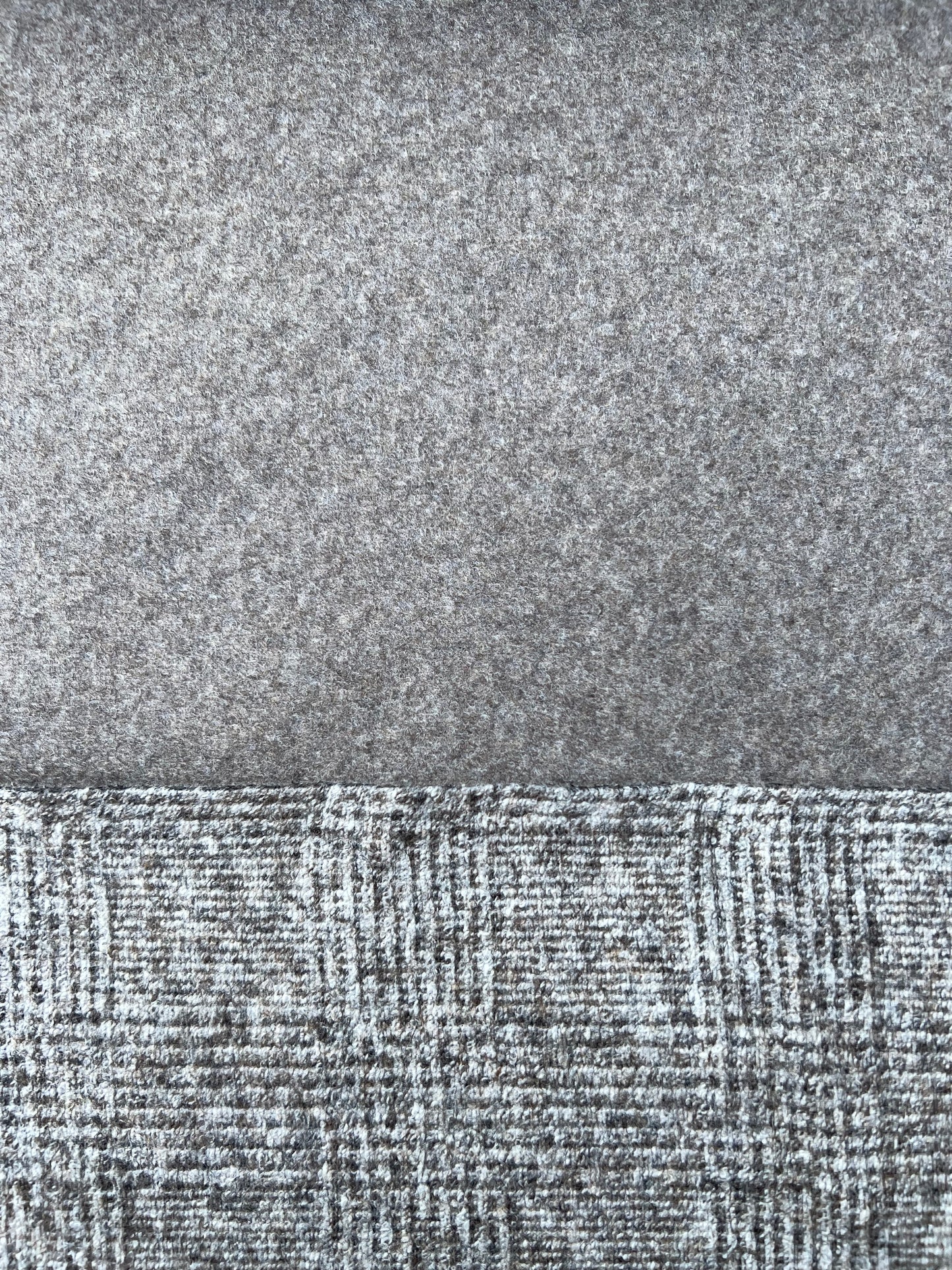 Gustave 011 wool check double face beige/grey
