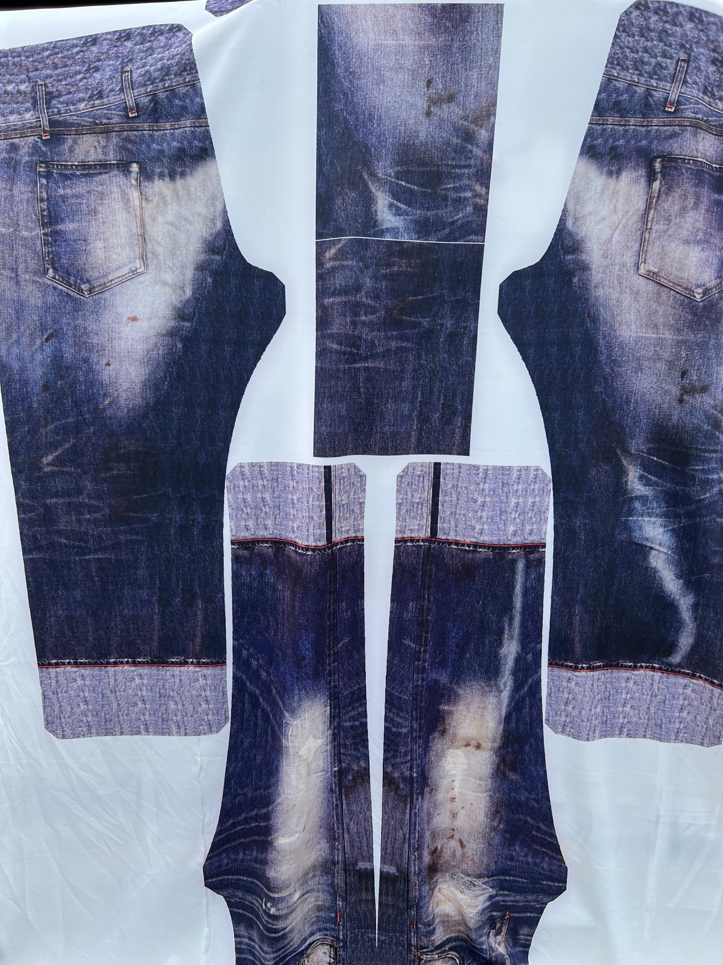 Fiona 006 Crazy jersey with jeans sewing pattern