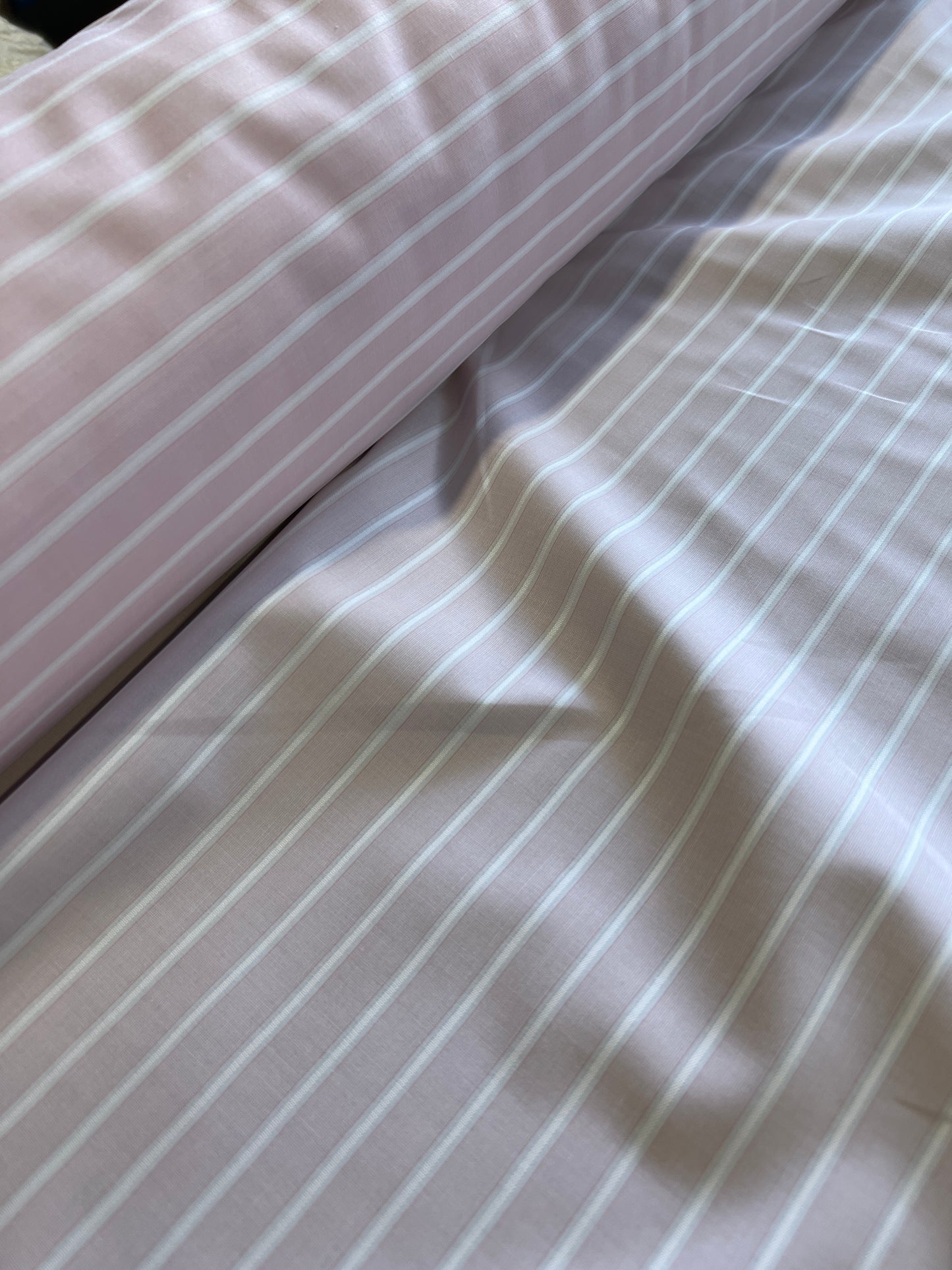 H01 CLUB 099 woven shirting stripes soft pink