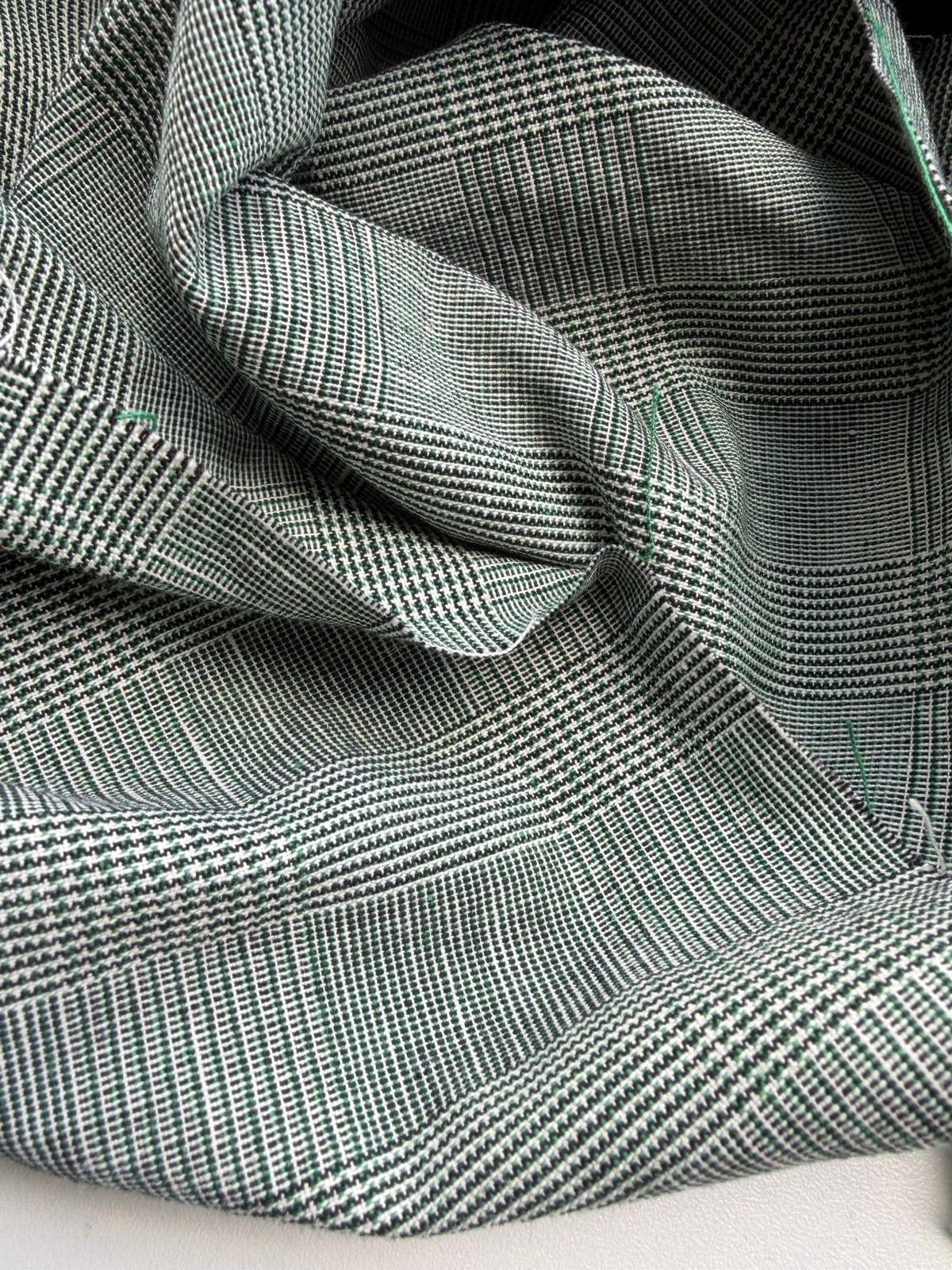 PC DANTE 037 cotton/linnen Princes of Wales green