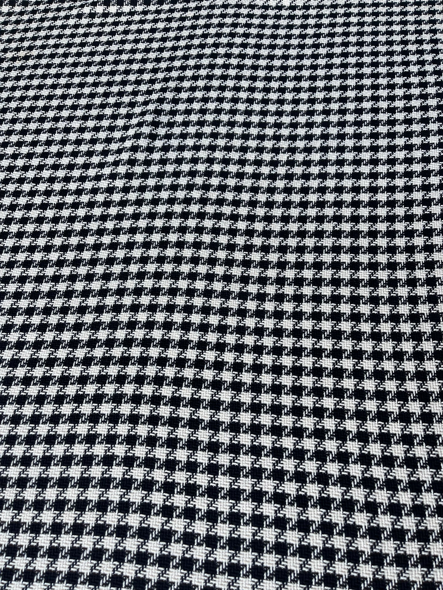 LISA 028 black/white checkered heavy cotton tweed Ch*nel style