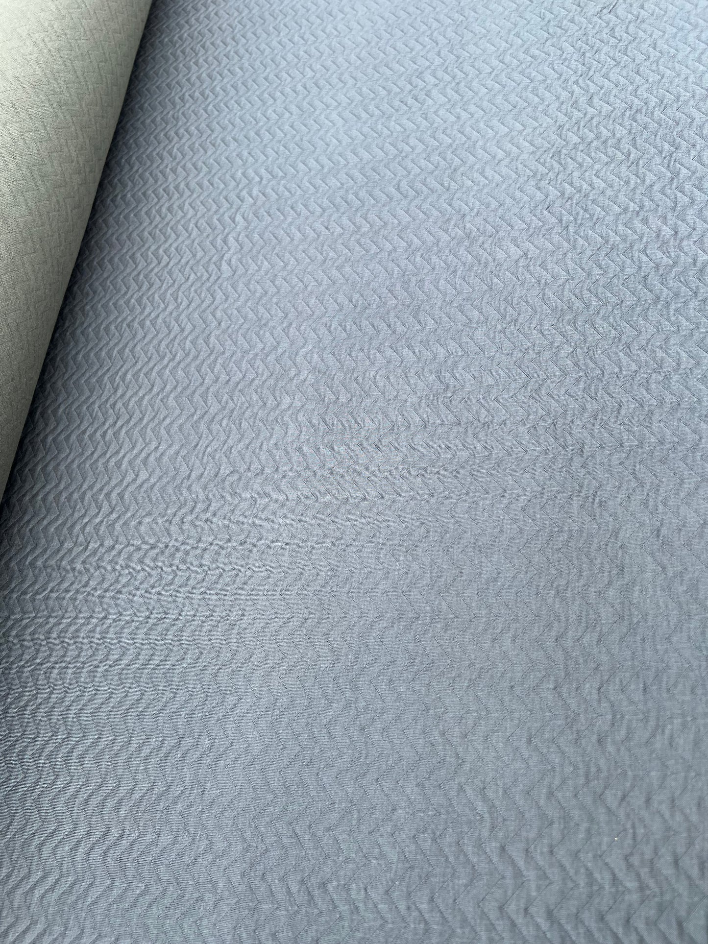 Fiona 025 jersey cotton matelassé double face gris taupe / khaky