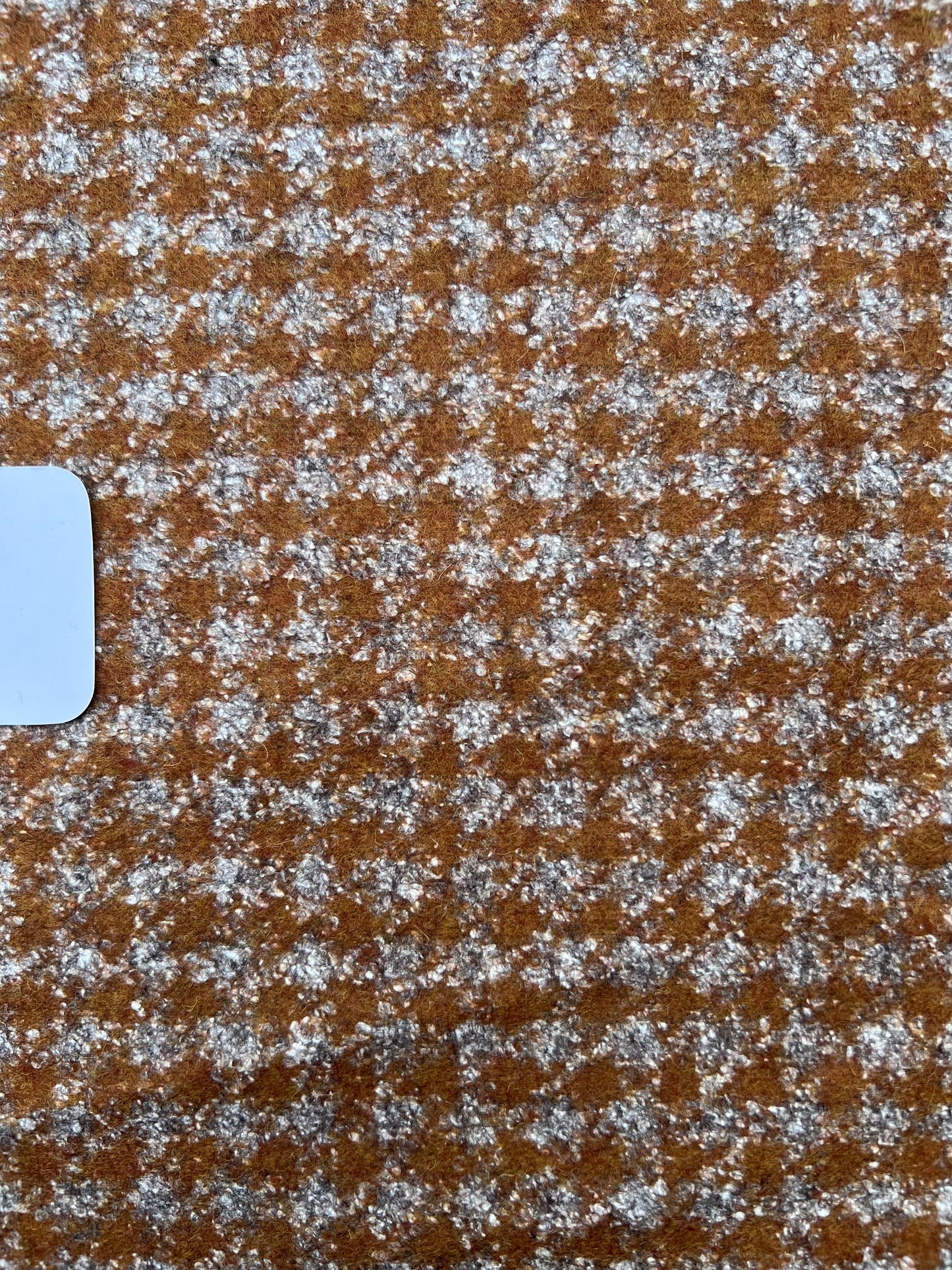 Gustave 004 Wool jersey orange/grey check