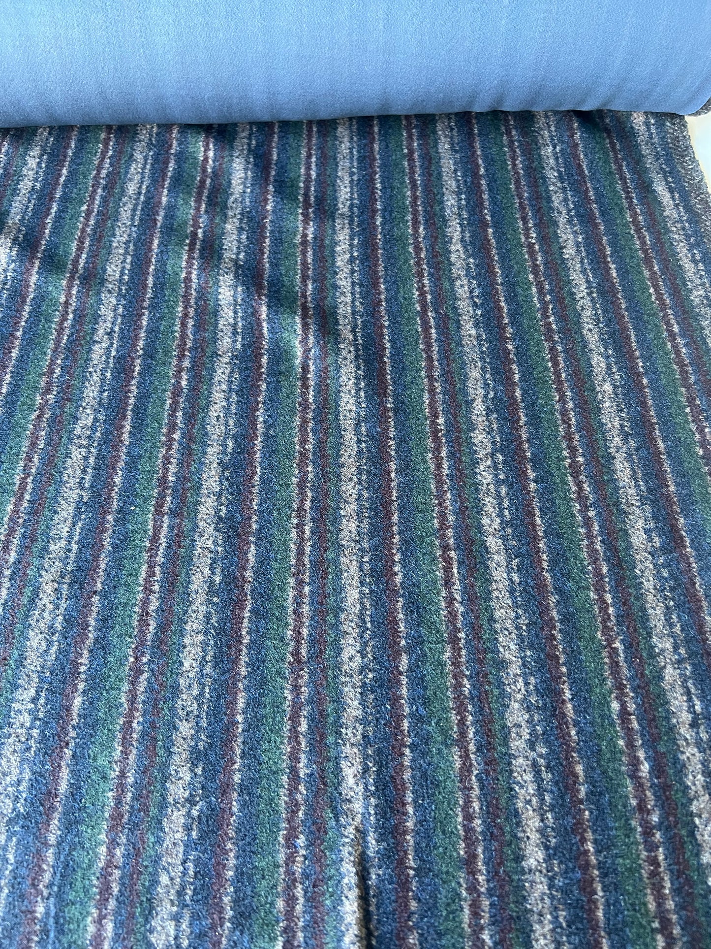 Wallet on diet 048 jersey wool stripes burgundy/green/navy