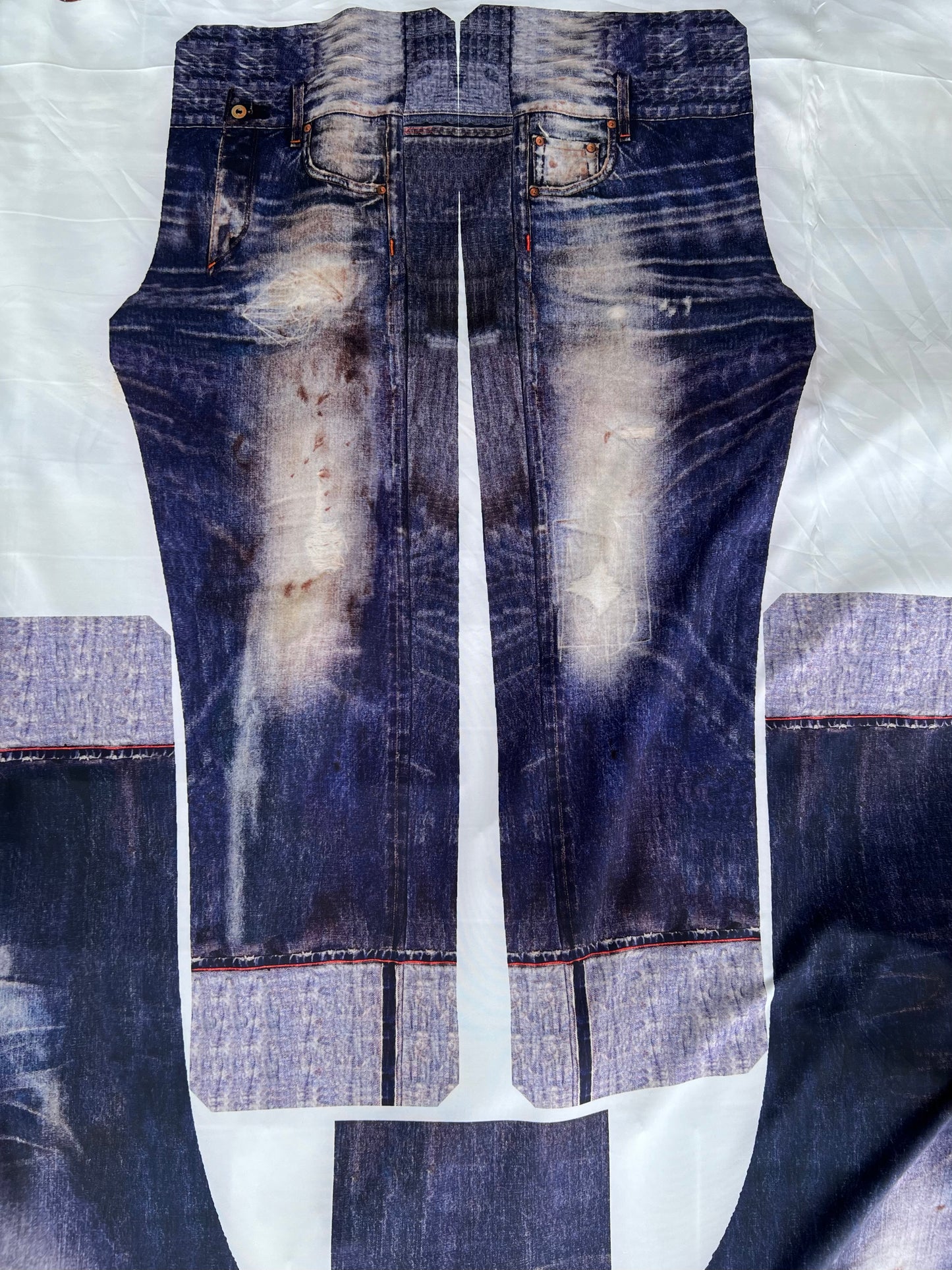 Fiona 006 Crazy jersey with jeans sewing pattern