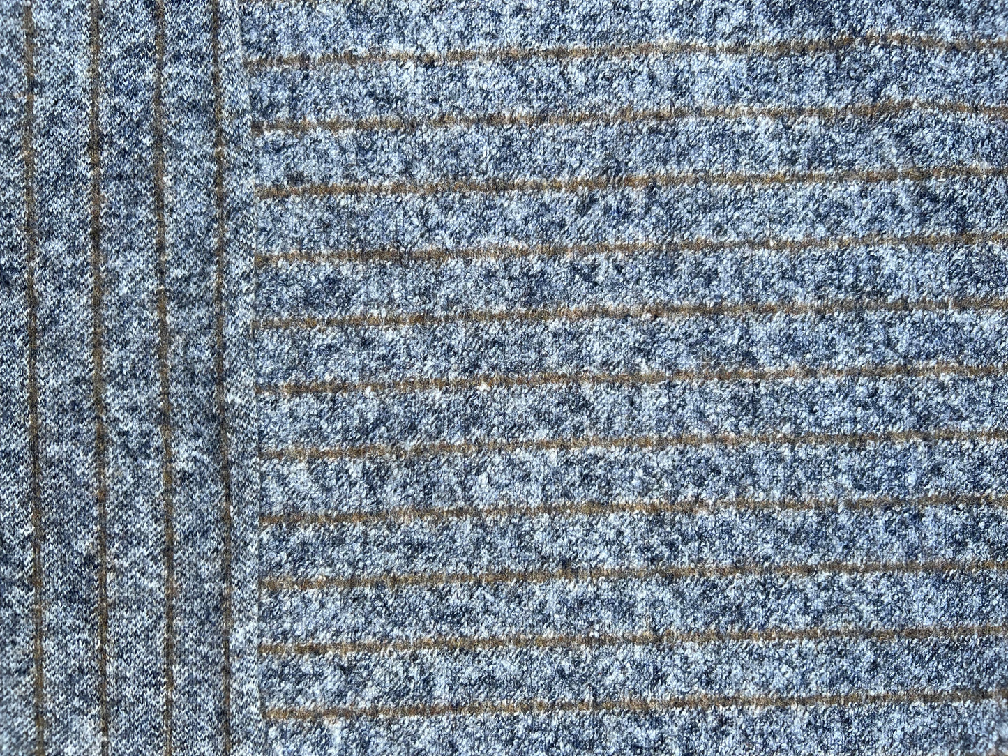 Gustave 012 jersey wool stripes grey/brown