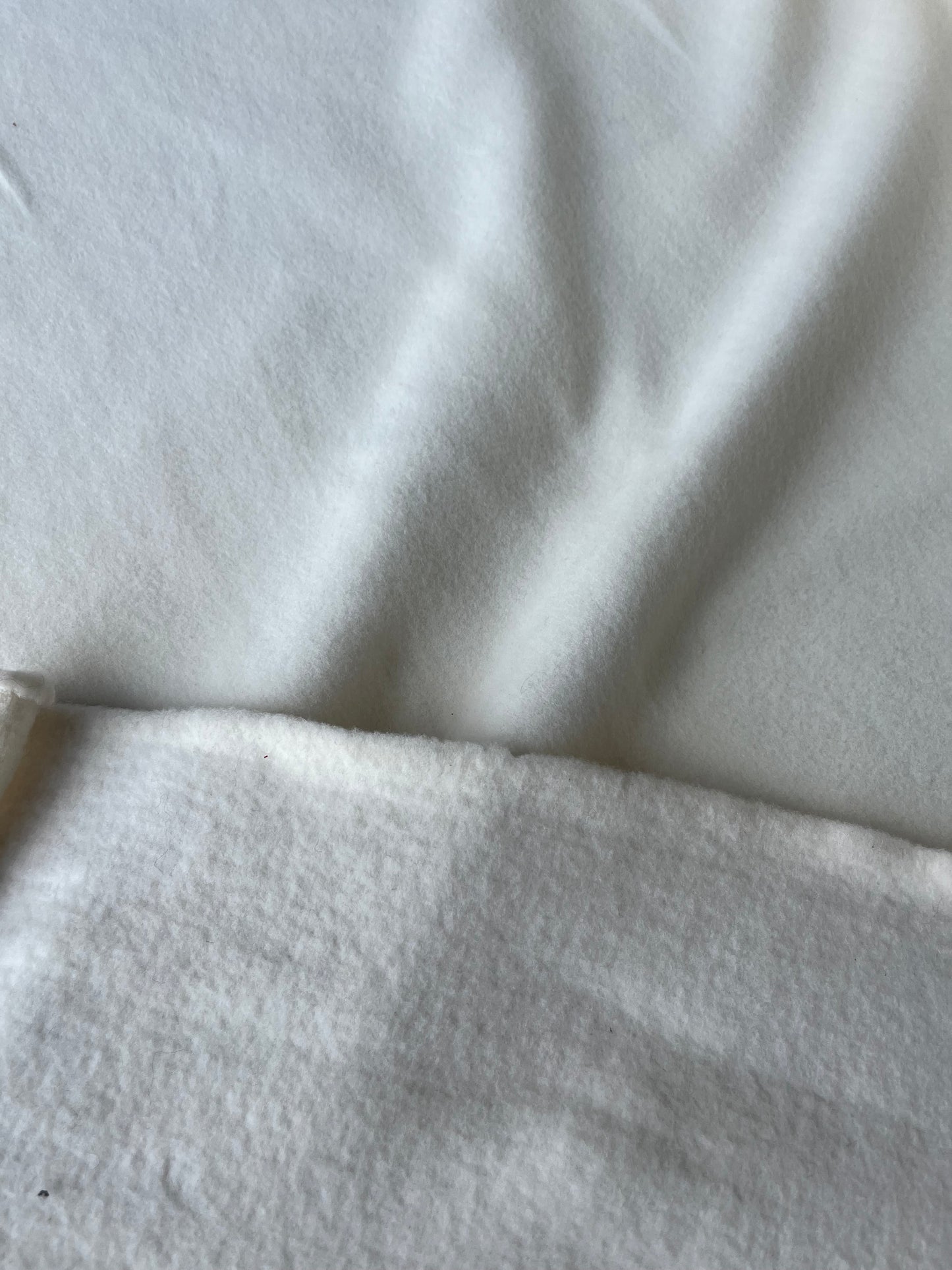 LISA 044 ecru heavy boiled wool fleece feeling