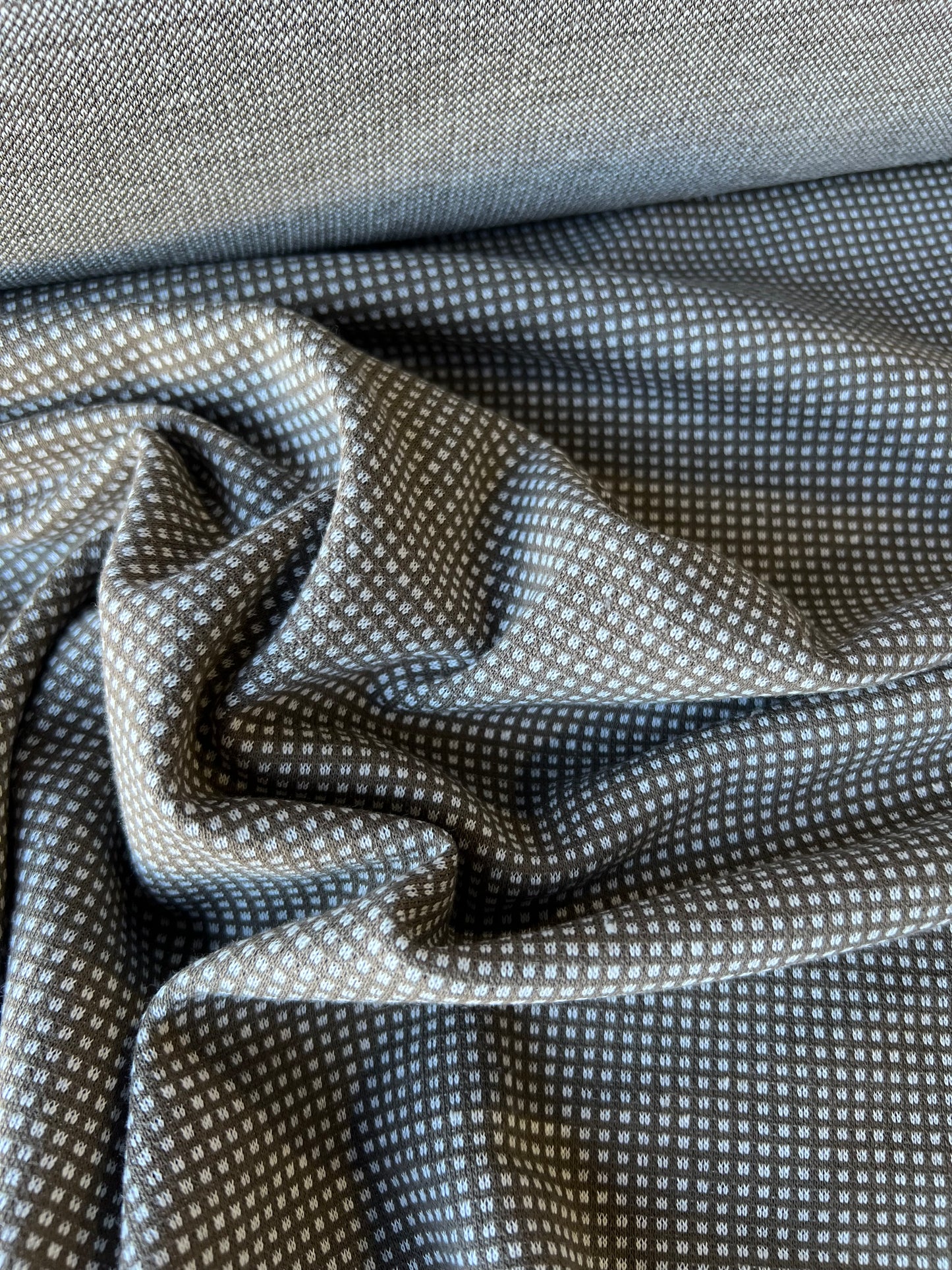 Wallet on diet 043 jersey jacquard ecru/beige checks