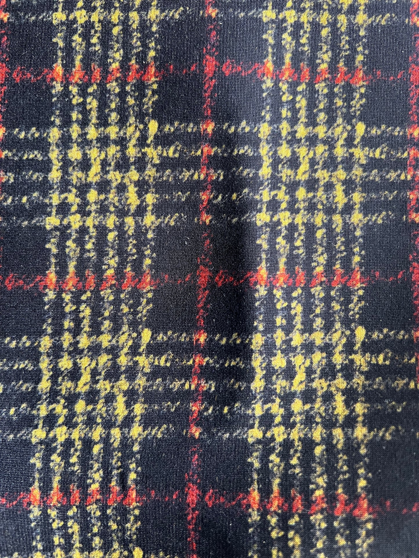Flip side 013 red yellow black check double face brown