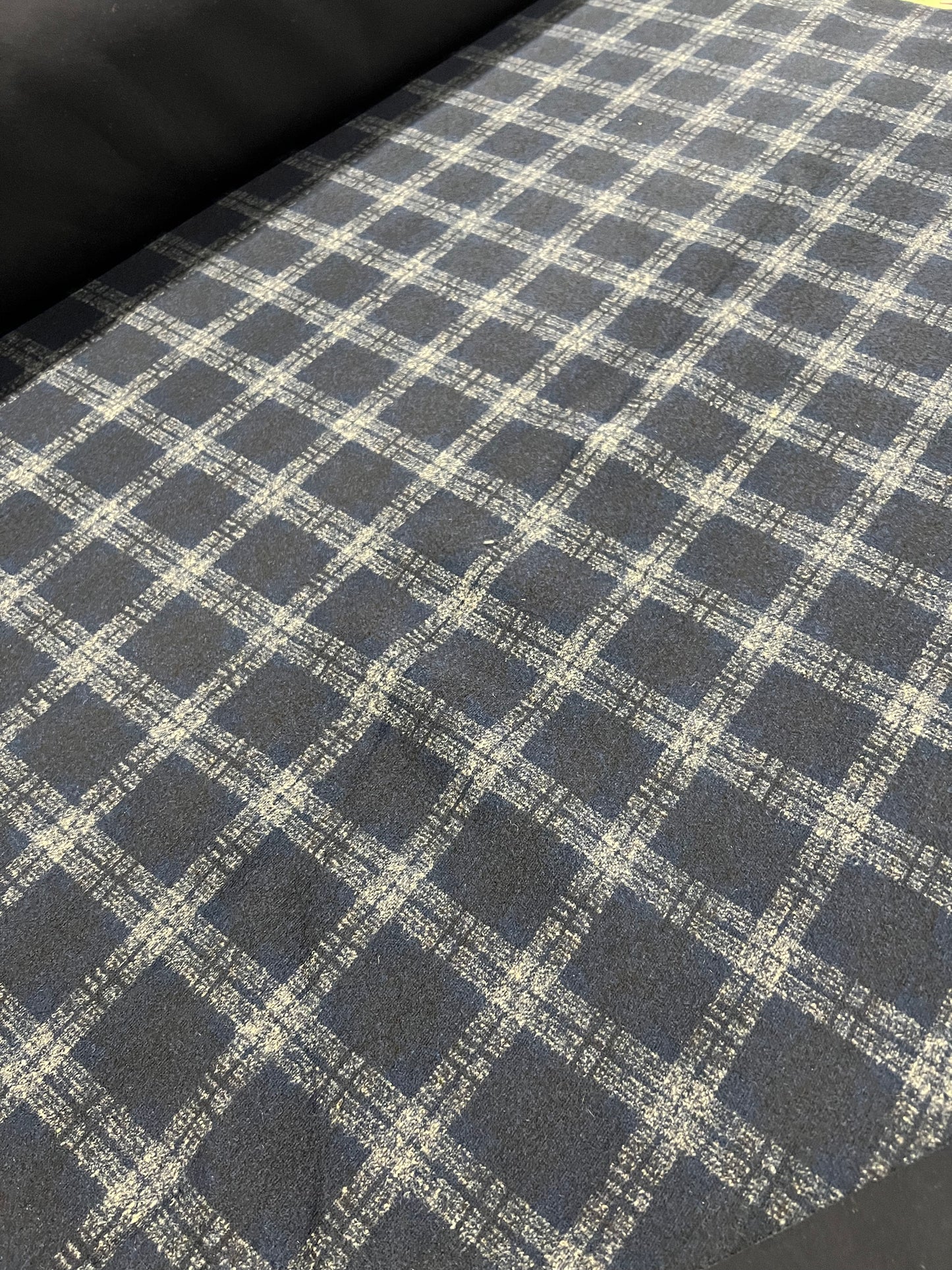 Flip side 045 multi blue check double face navy
