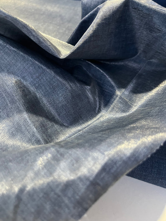 AXELLE 004 coated linen indigo