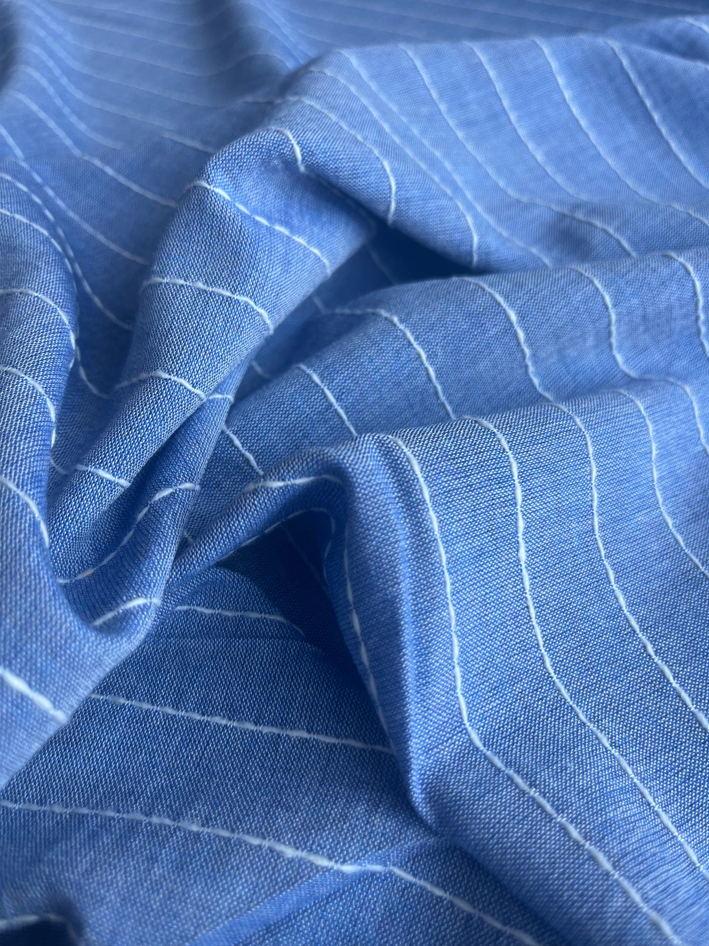 RW 021 linen stripe indigo