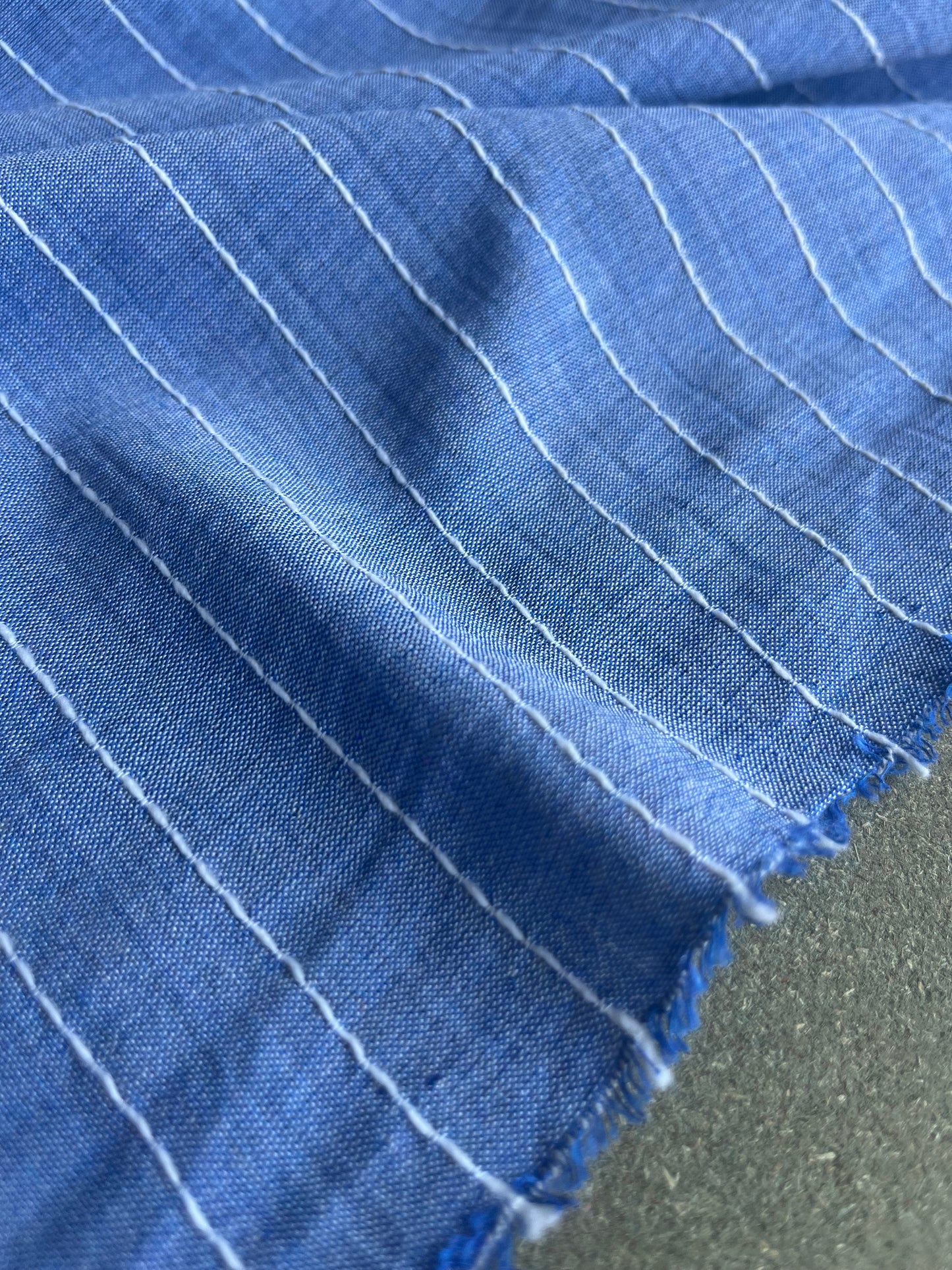 RW 021 linen stripe indigo