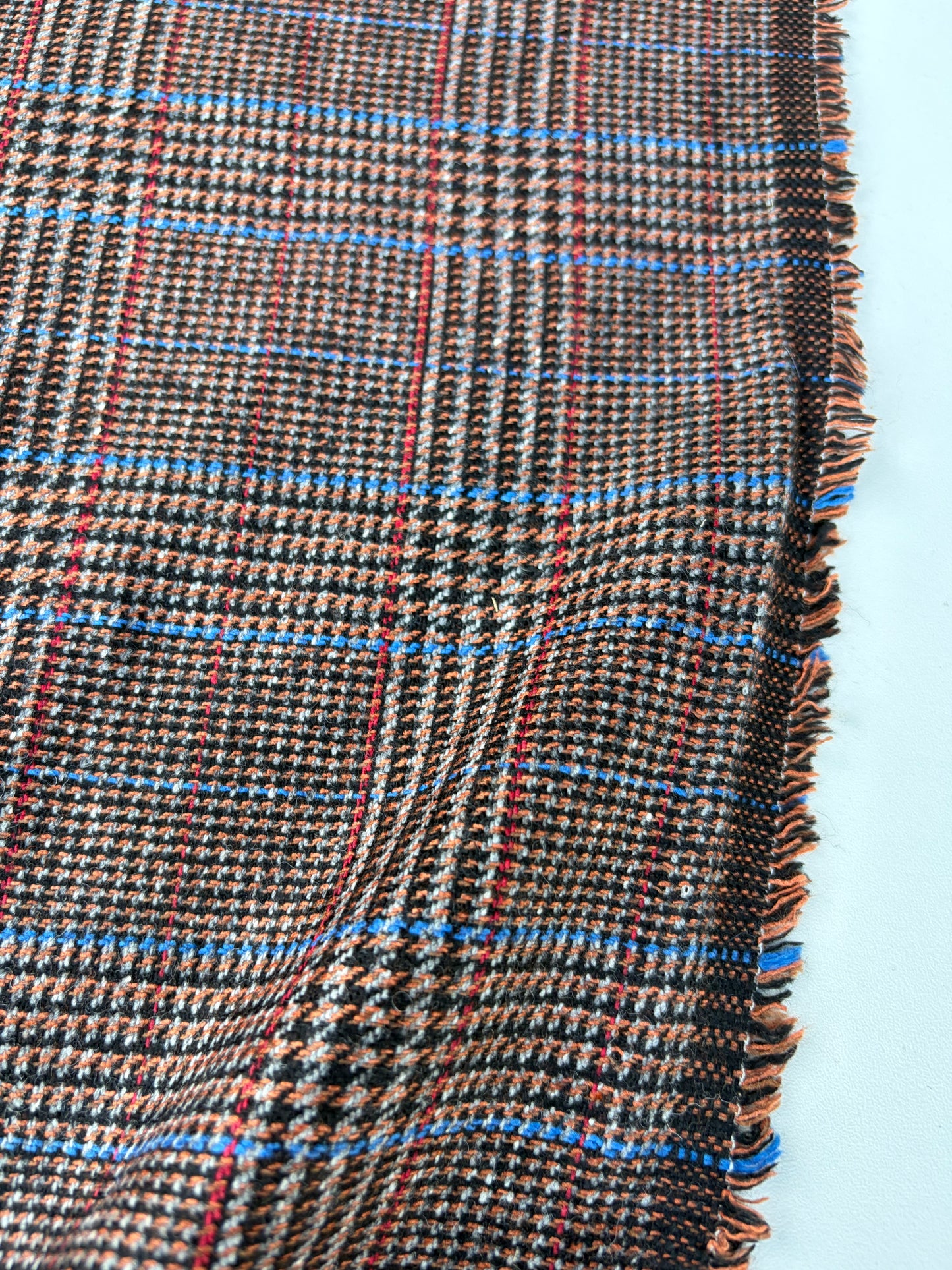 BART 039 brown/blue checkered wool
