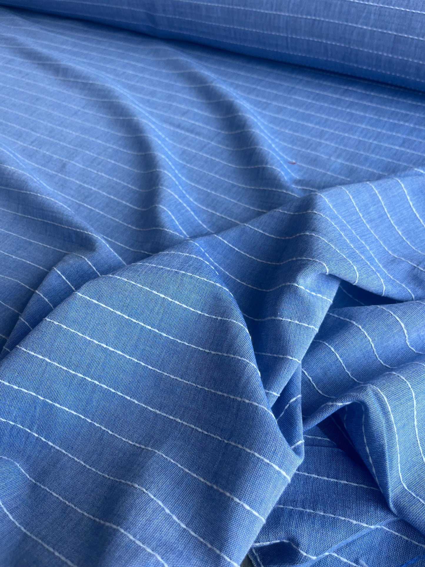 RW 021 linen stripe indigo