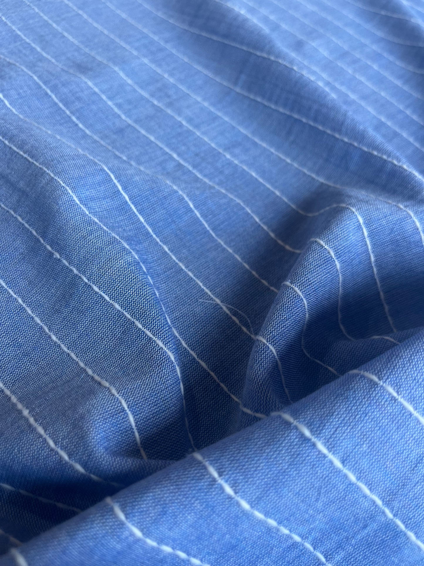 RW 021 linen stripe indigo