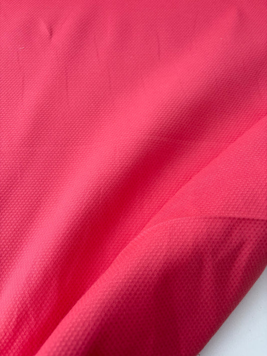 BART 044 coral cotton stretch piqué