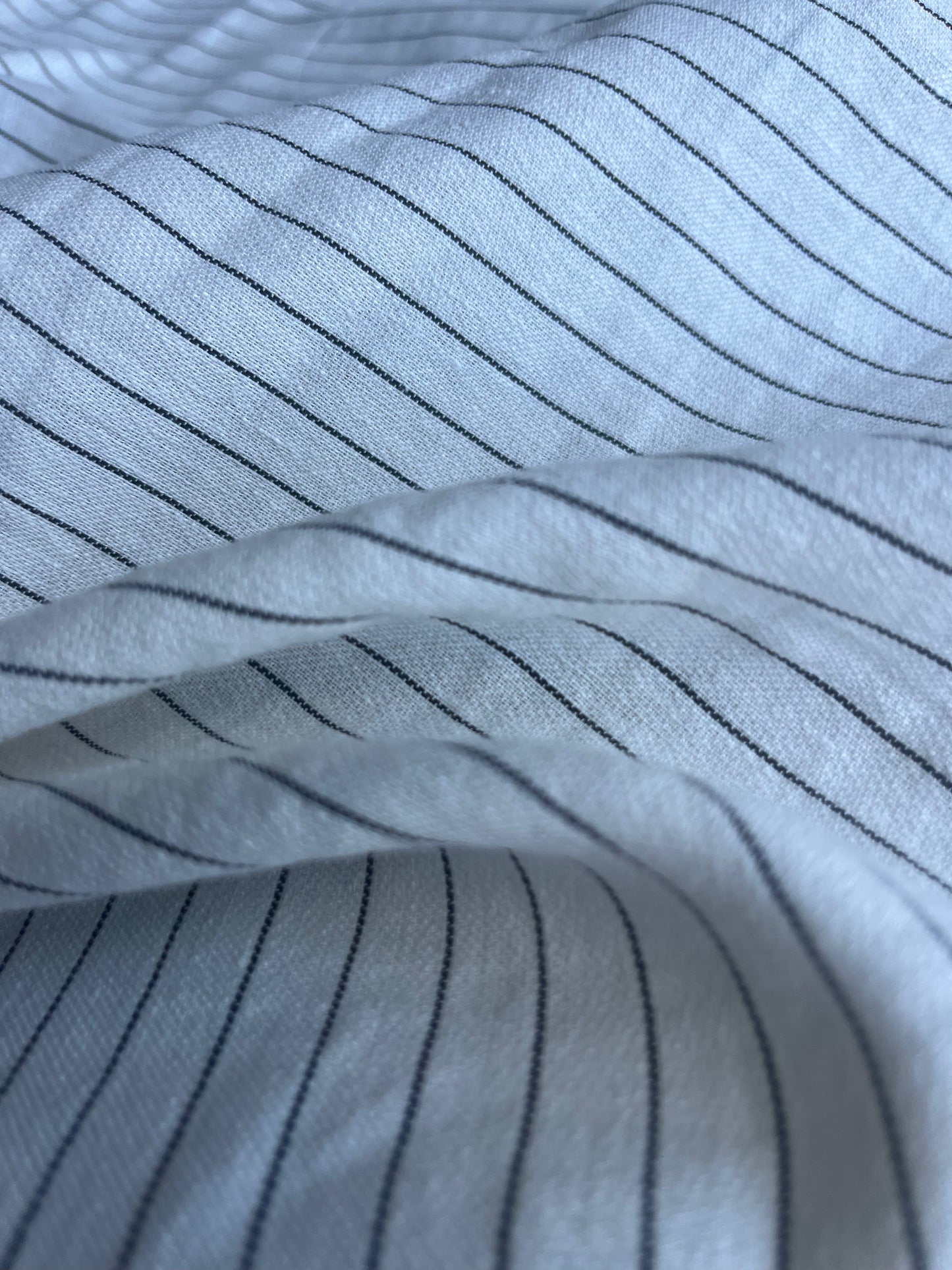 RW 027 linen stripe white/black