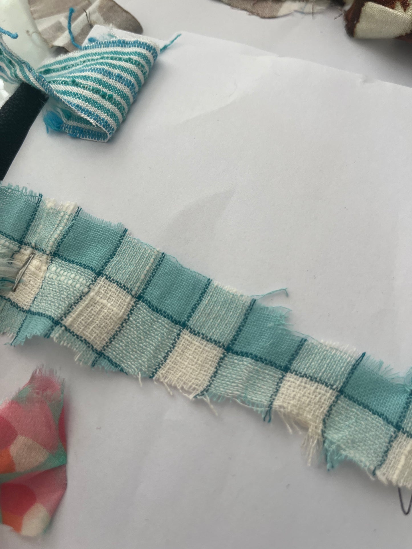 RW 008 linen check aqua sorry better pictures tomorrow