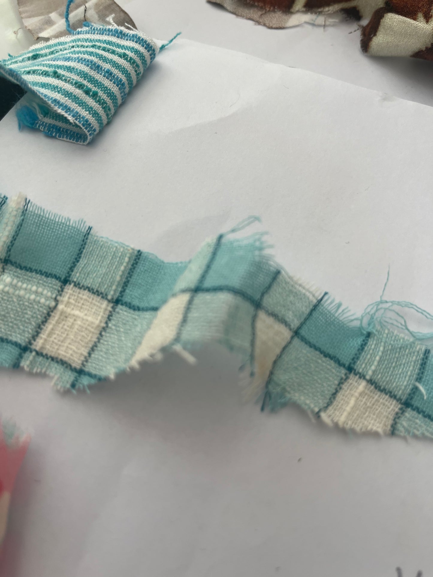RW 008 linen check aqua sorry better pictures tomorrow