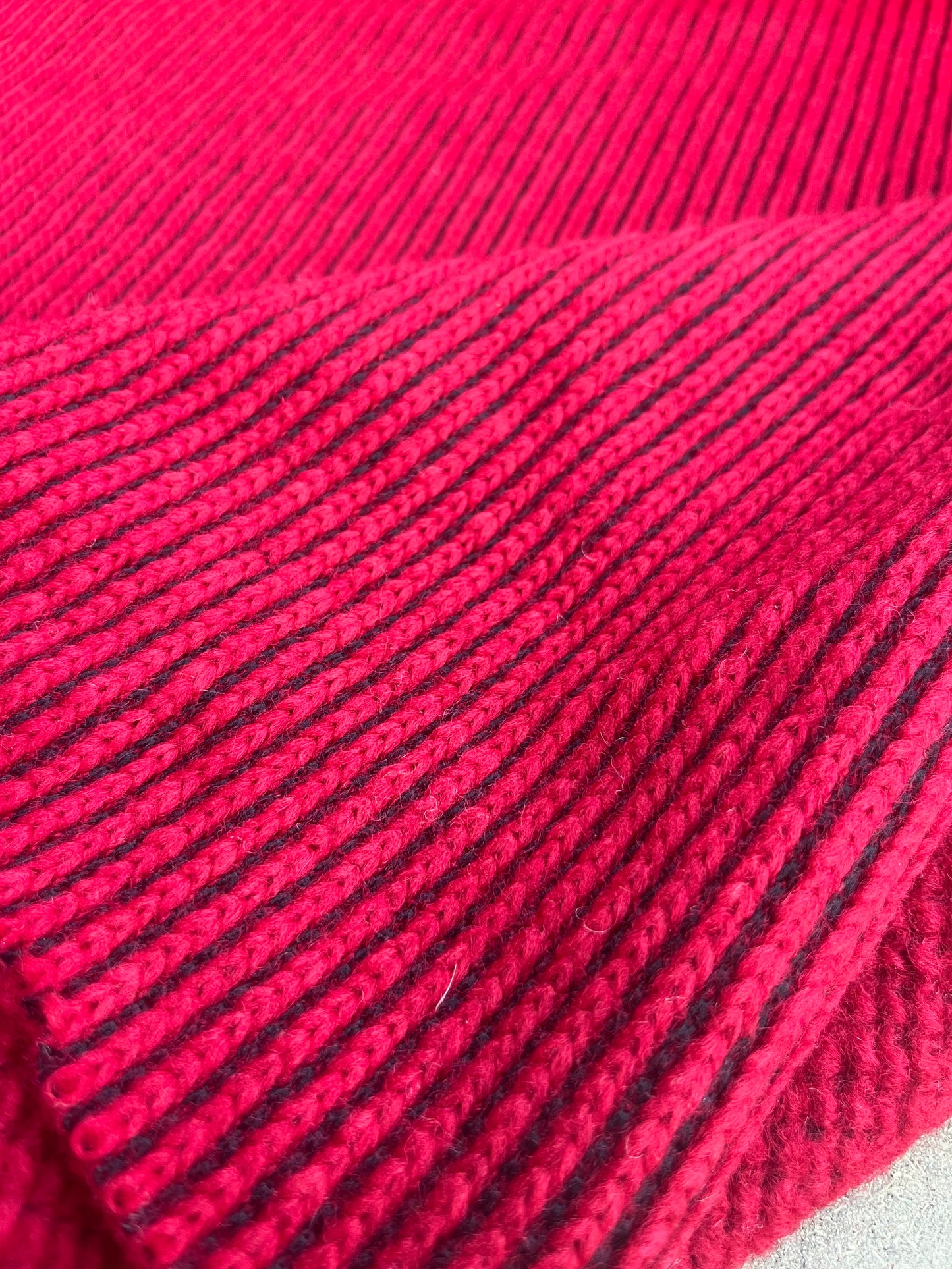 RW 034 heavy wool knit red