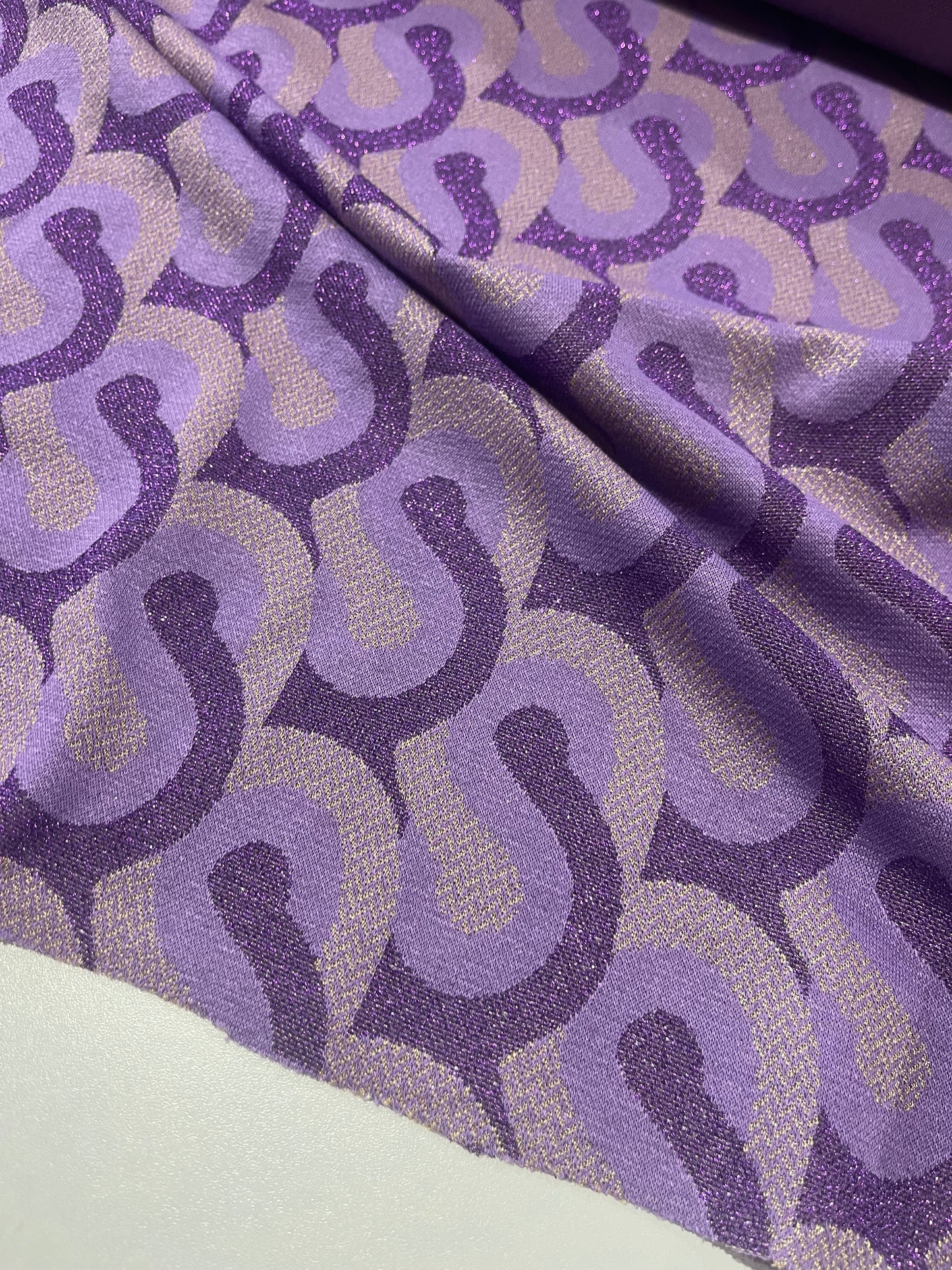 PORTIA 014 jersey jacquard with lurex