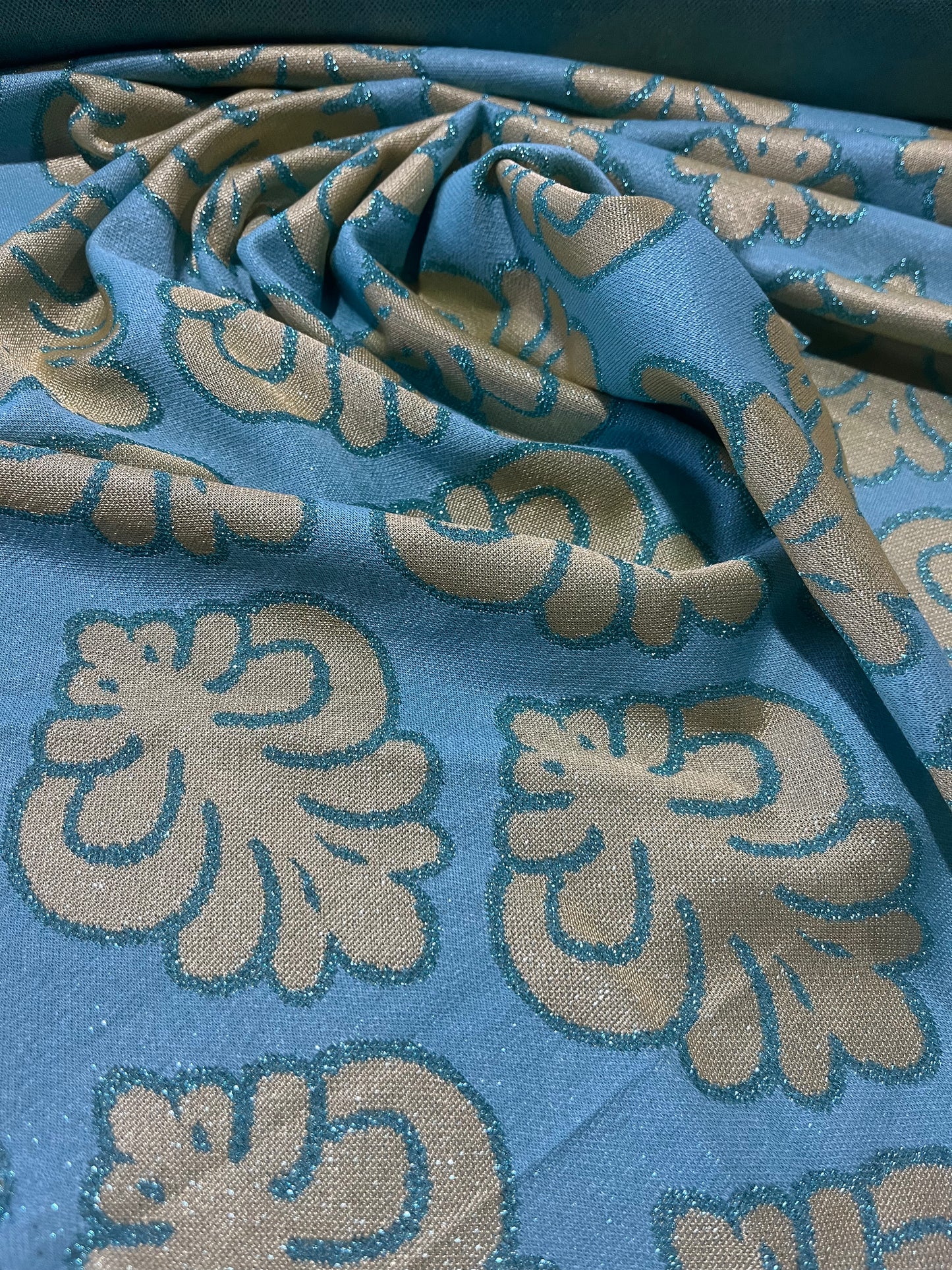 PORTIA 015 jersey jacquard with lurex