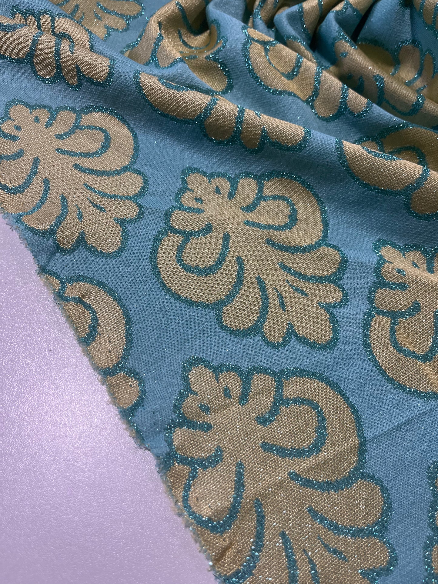 PORTIA 015 jersey jacquard with lurex