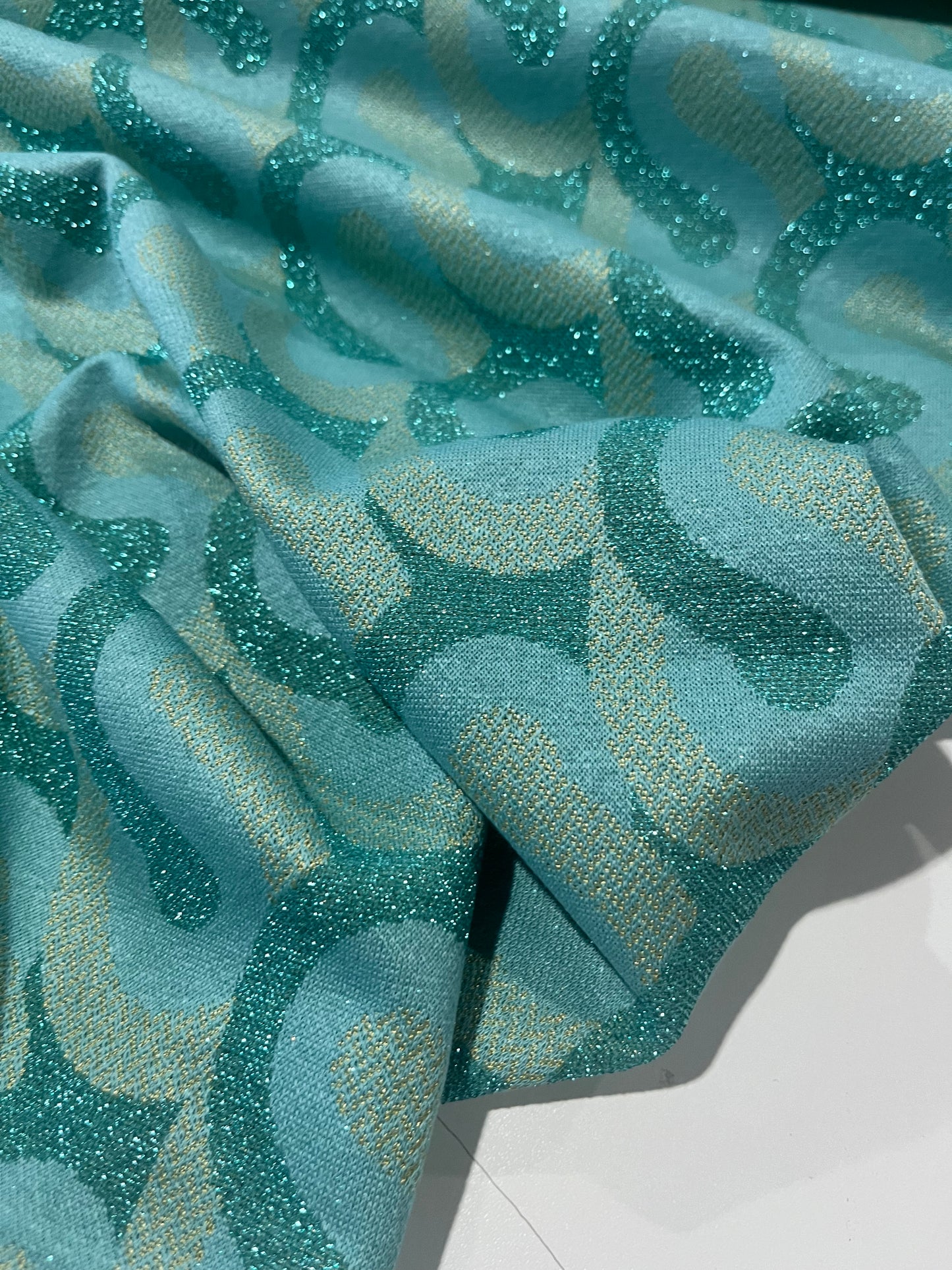 PORTIA 016 jersey jacquard with lurex