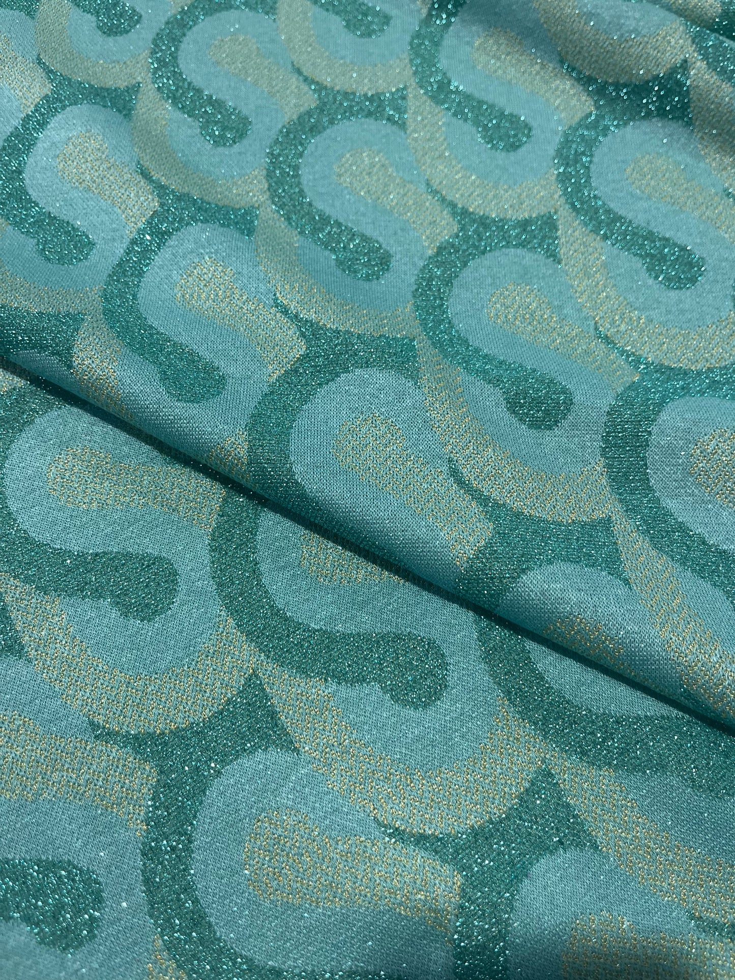 PORTIA 016 jersey jacquard with lurex