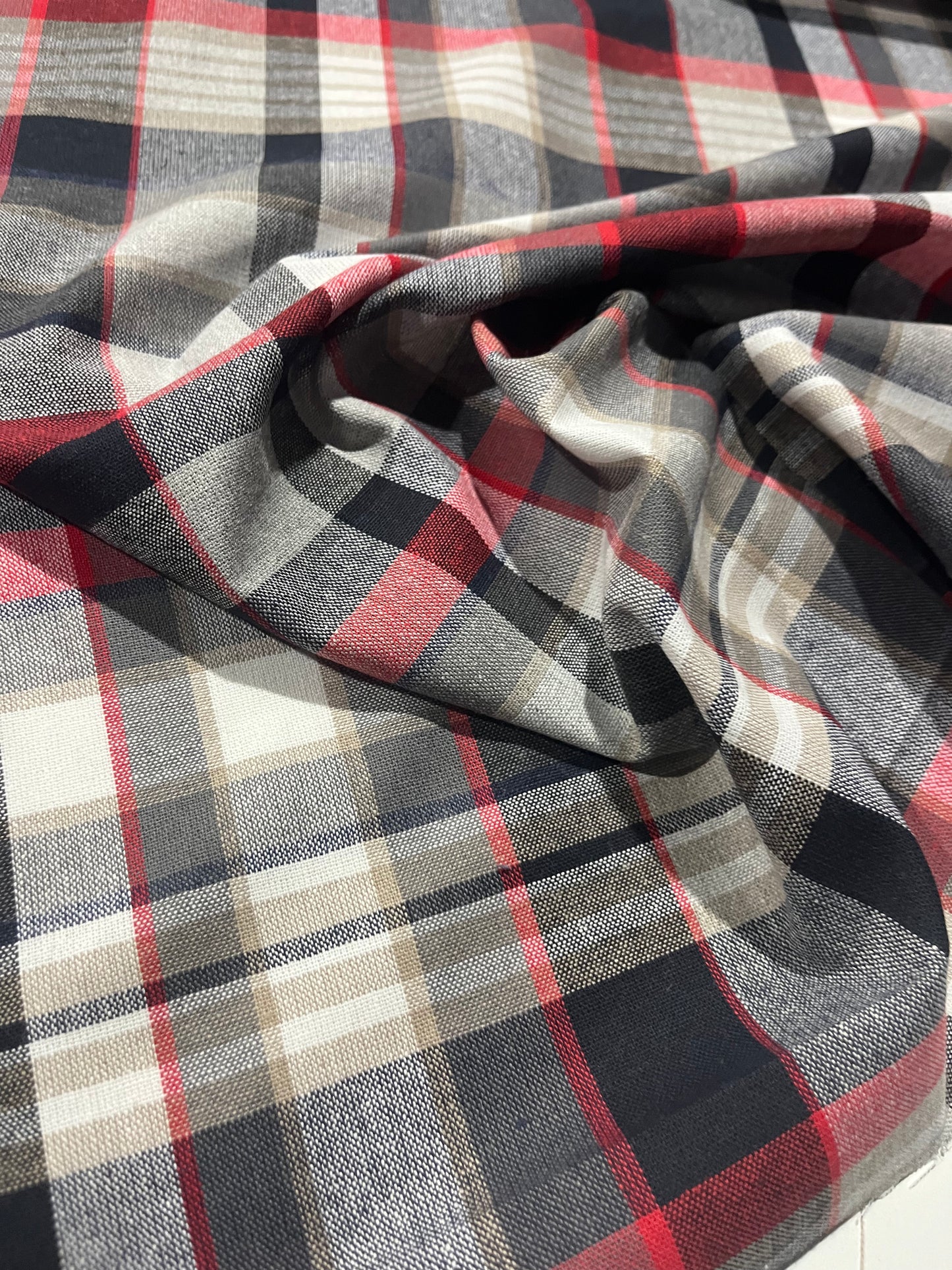 LC CARLOS 003 heavy cotton check red/black