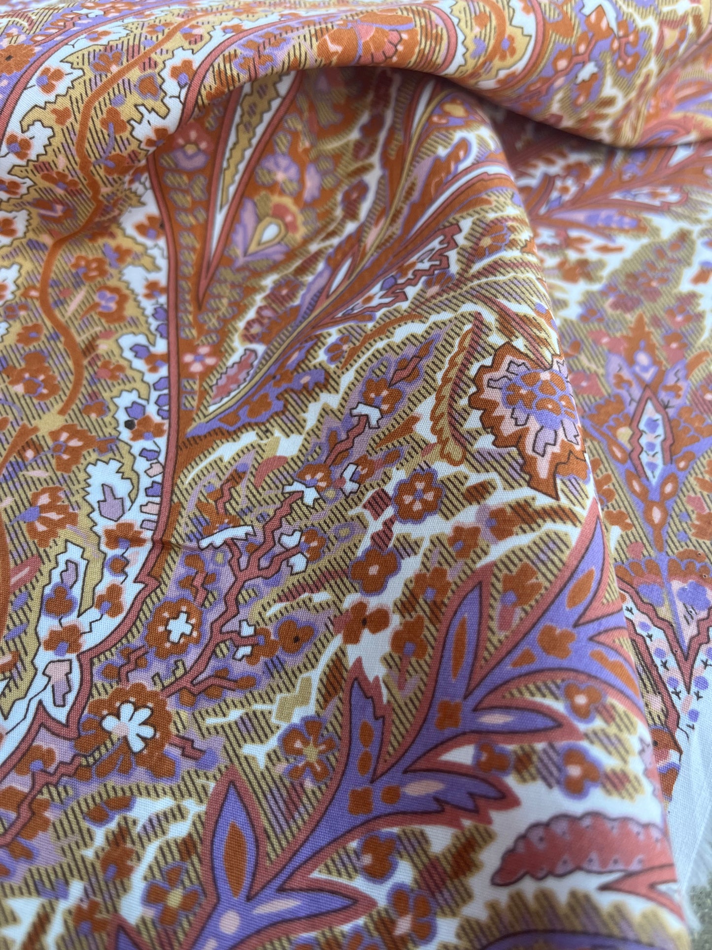 RW 039 poplin stretch with cashemere print