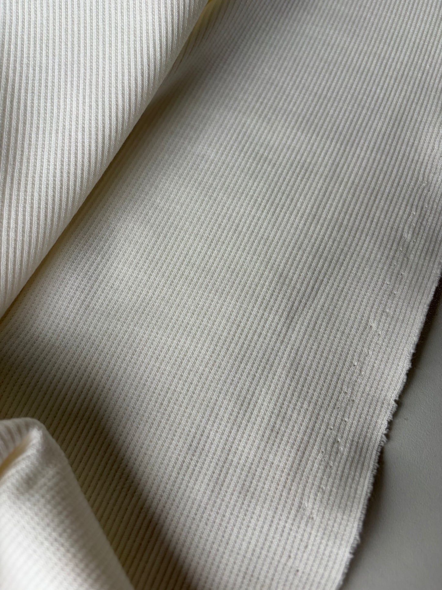 AMI 2.11 white Jersey 2X5 cotton rib