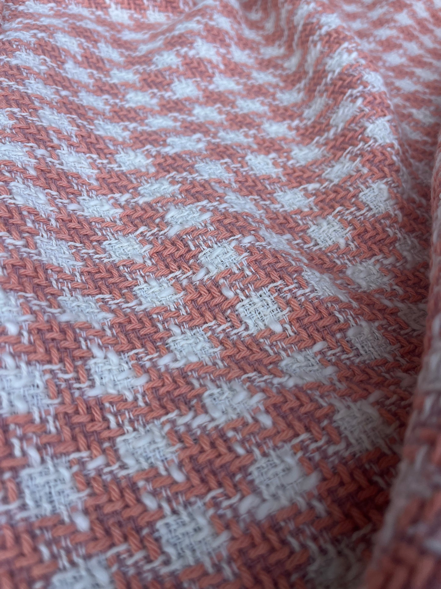 RW 049 cotton "Chanel style" check dusty pink