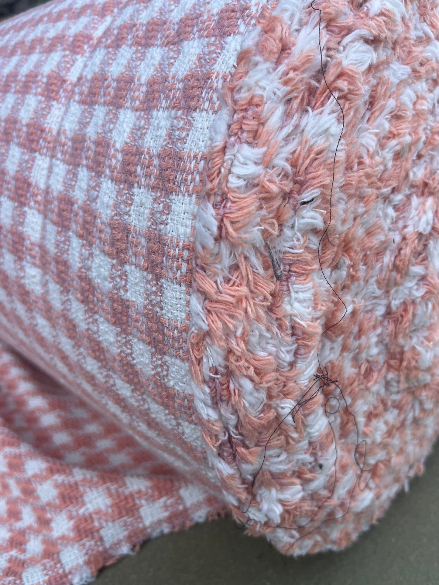 RW 049 cotton "Chanel style" check dusty pink