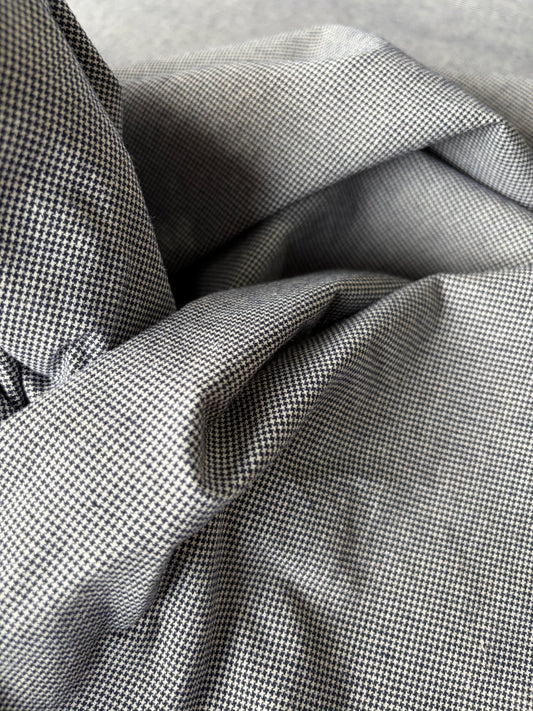 STAN 062 colourwoven cotton check navy/white