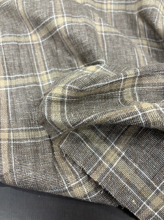 DARIA 033 cotton linen check