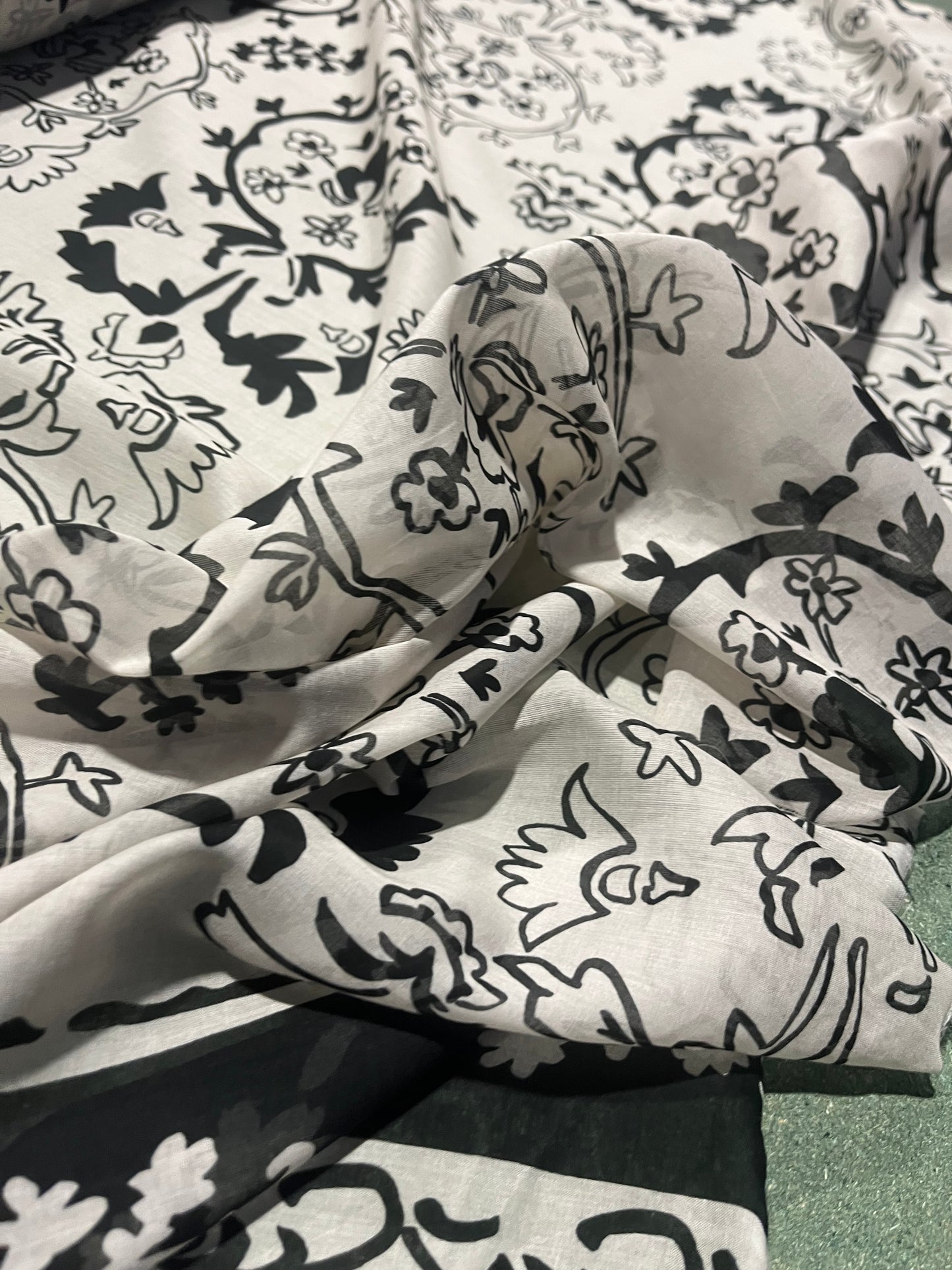 ALBA 017 cotton voile single border