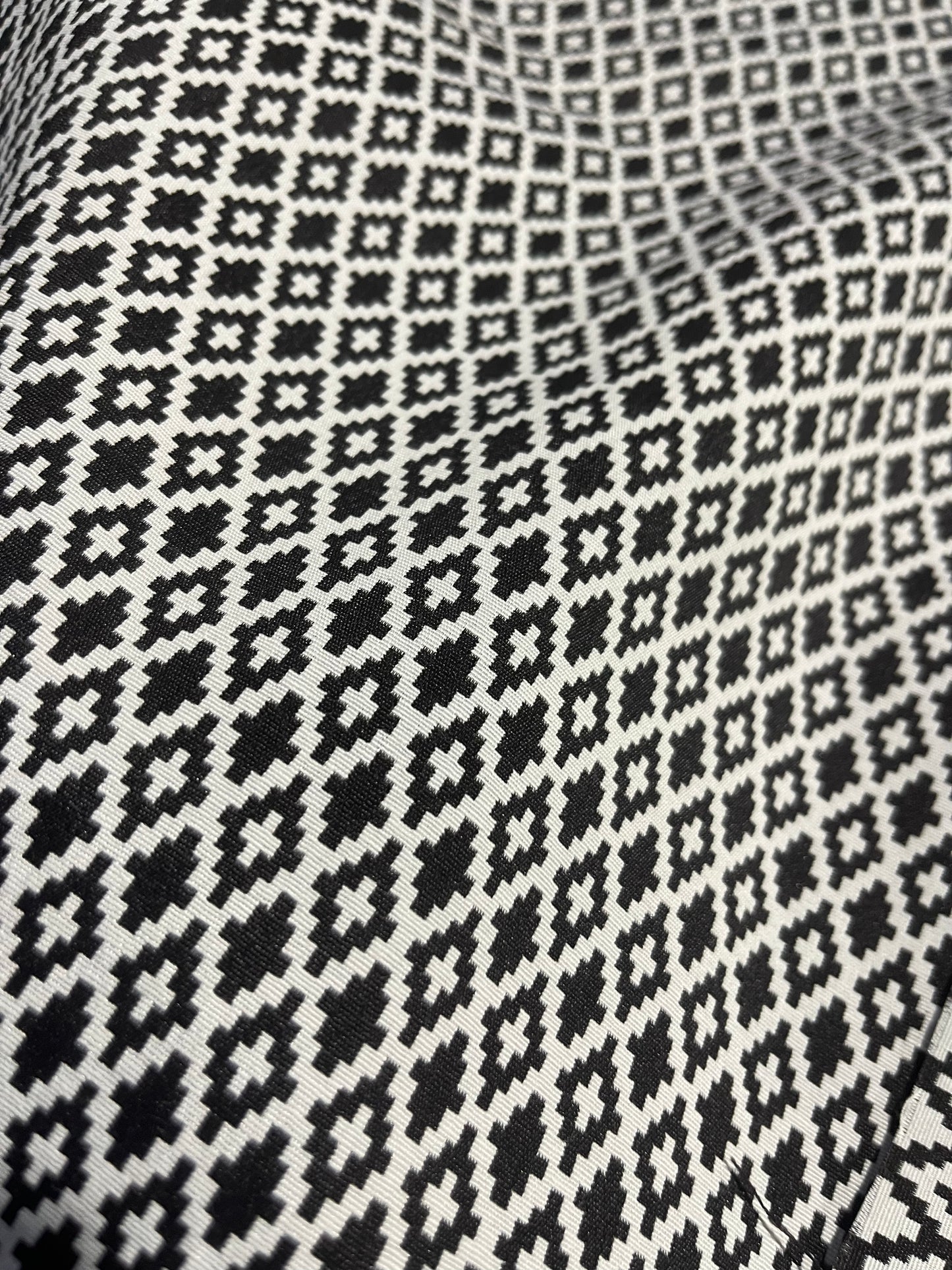 ALBA 021 cotton stretch jacquard geometrical design