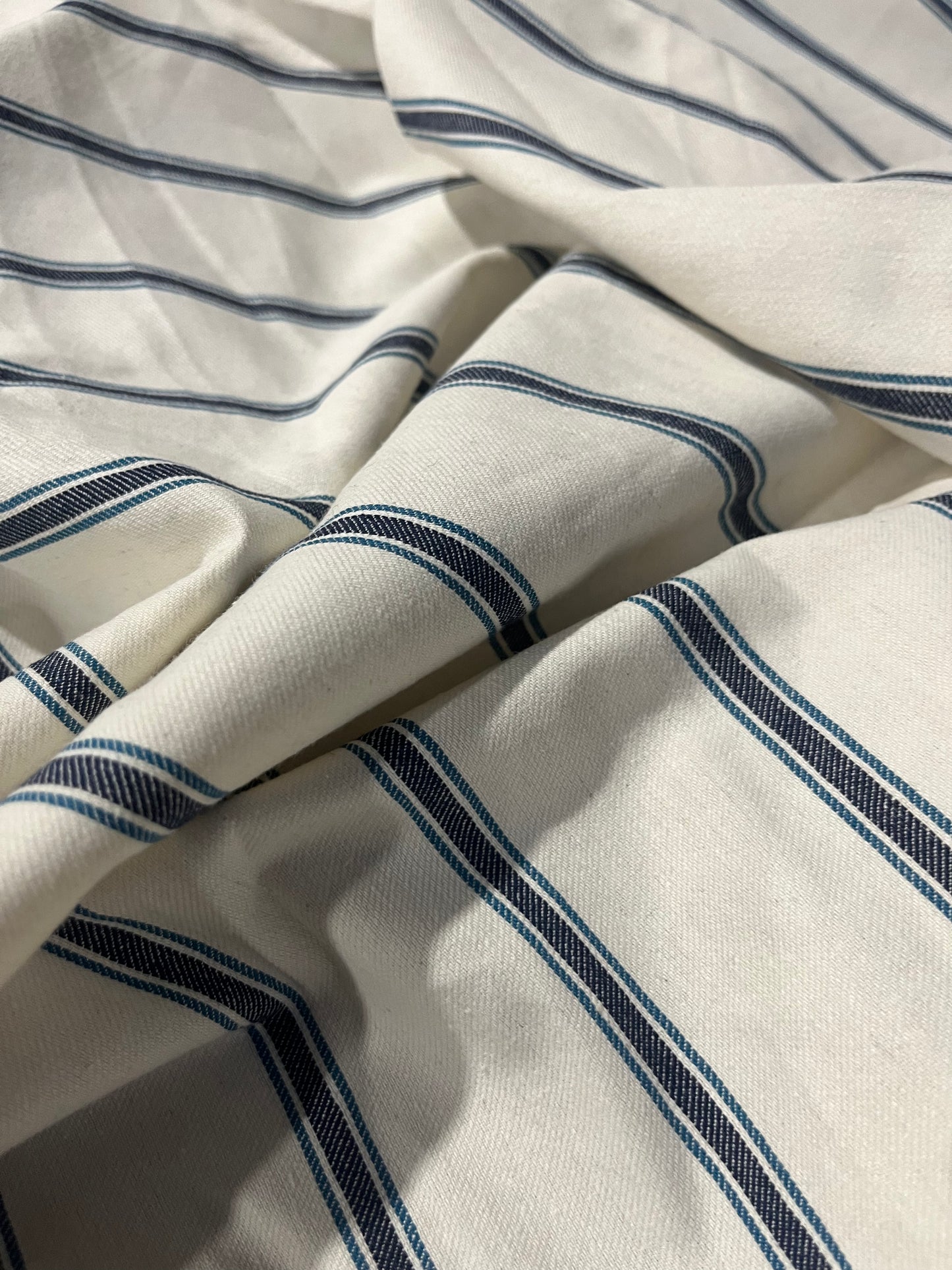 RAOUL 002 coloured denim stripe swhite/indigo