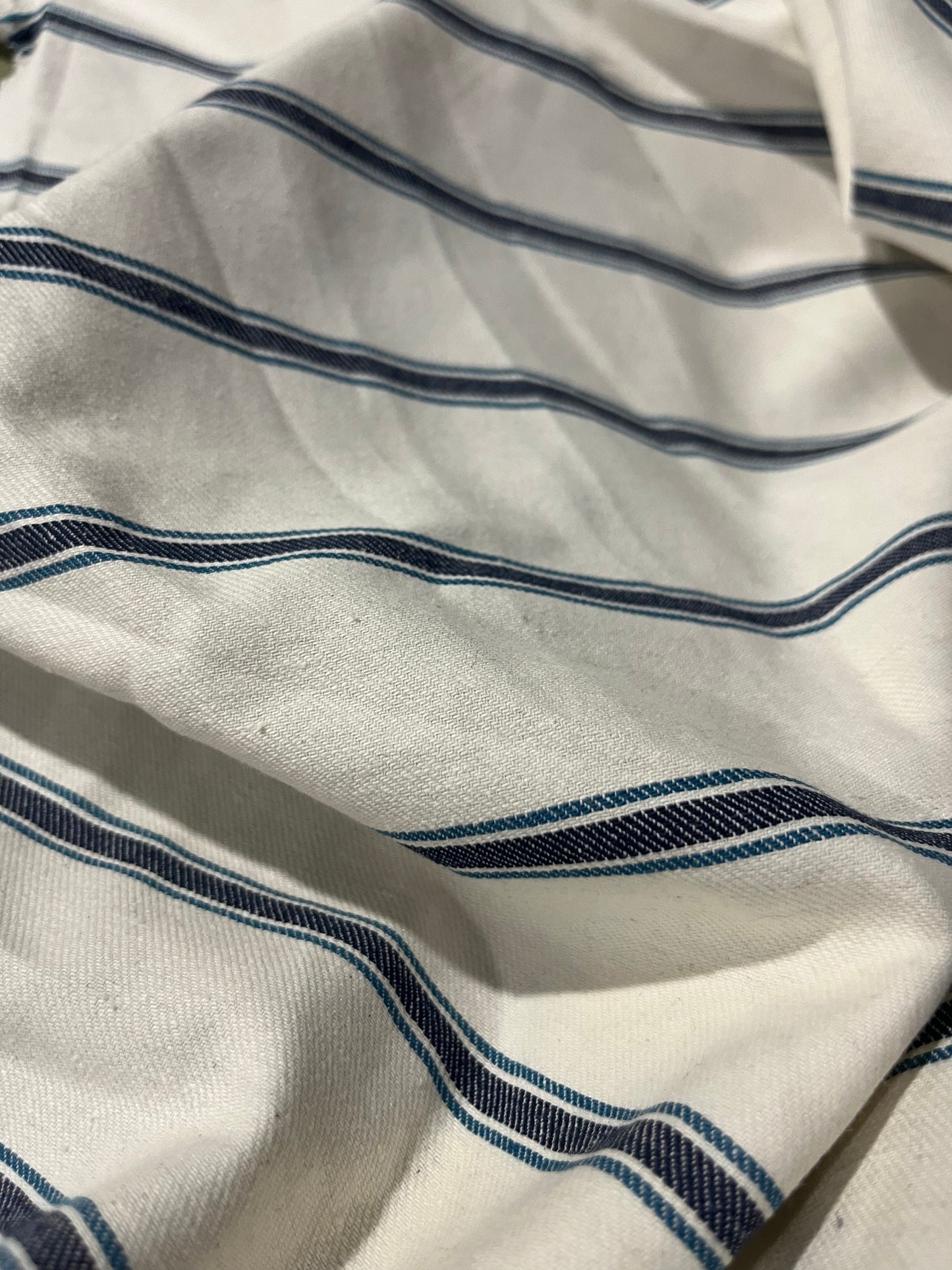 RAOUL 002 coloured denim stripe swhite/indigo