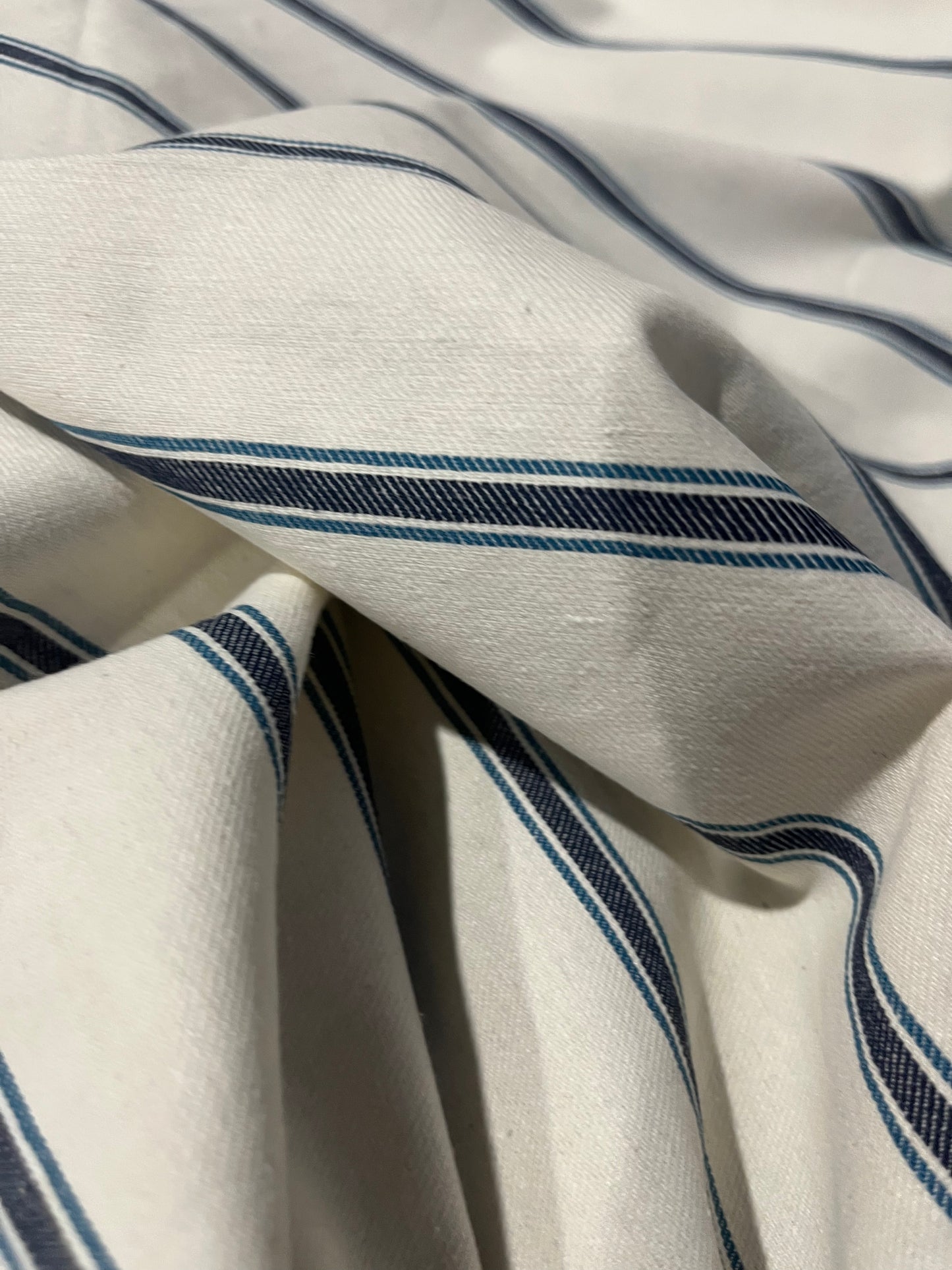 RAOUL 002 coloured denim stripe swhite/indigo