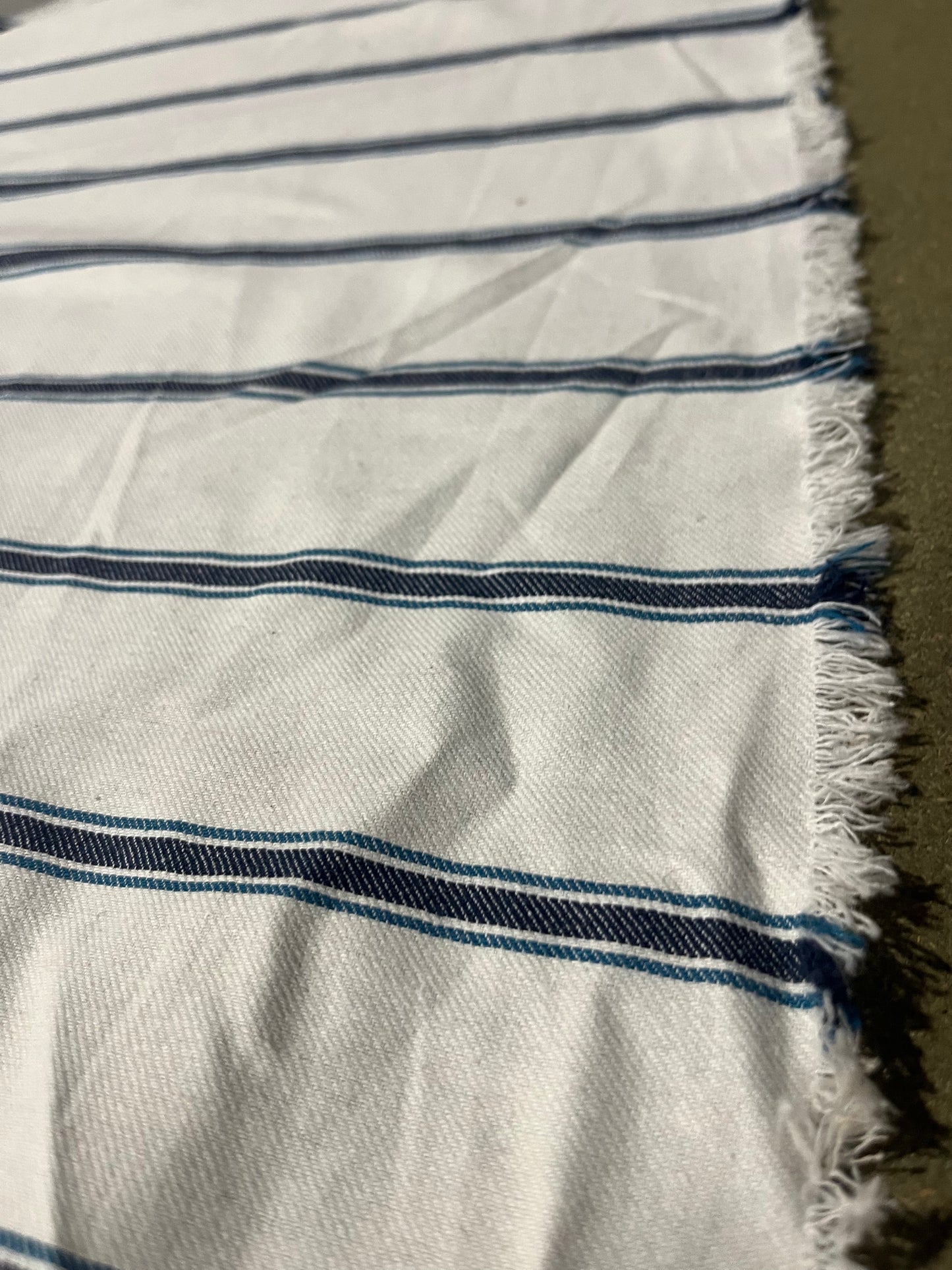RAOUL 002 coloured denim stripe swhite/indigo